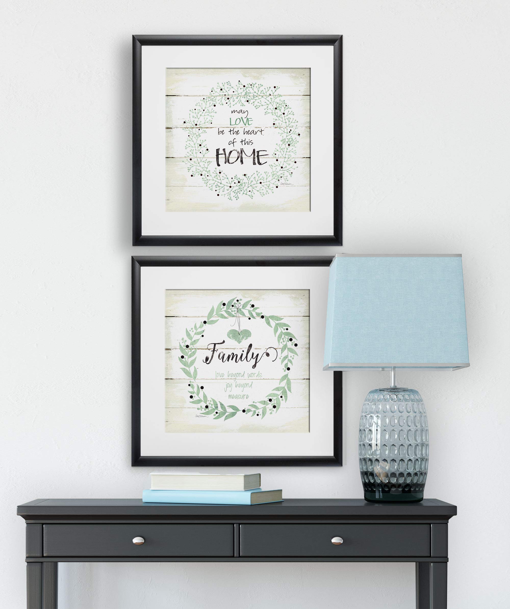 Heart of This Home - 2 Piece Set Wall Art Prints for Living Room Decor, Bedroom & Office | Wexford Home Collection