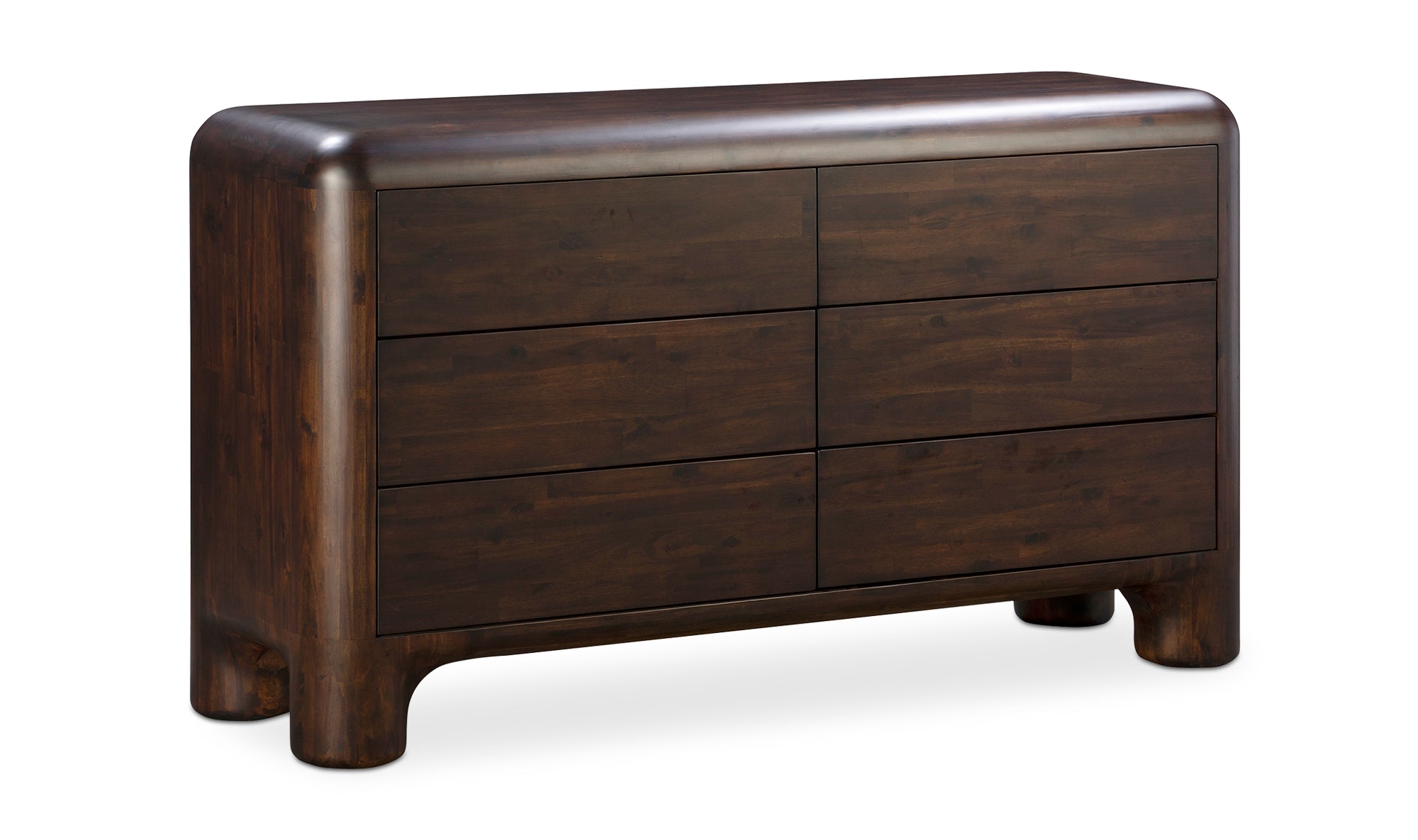 Rowan Dresser - Modern 6-Drawer Wooden Chest for Bedroom & Living Room - Perfect for Storage & Organization | Home & Office Use