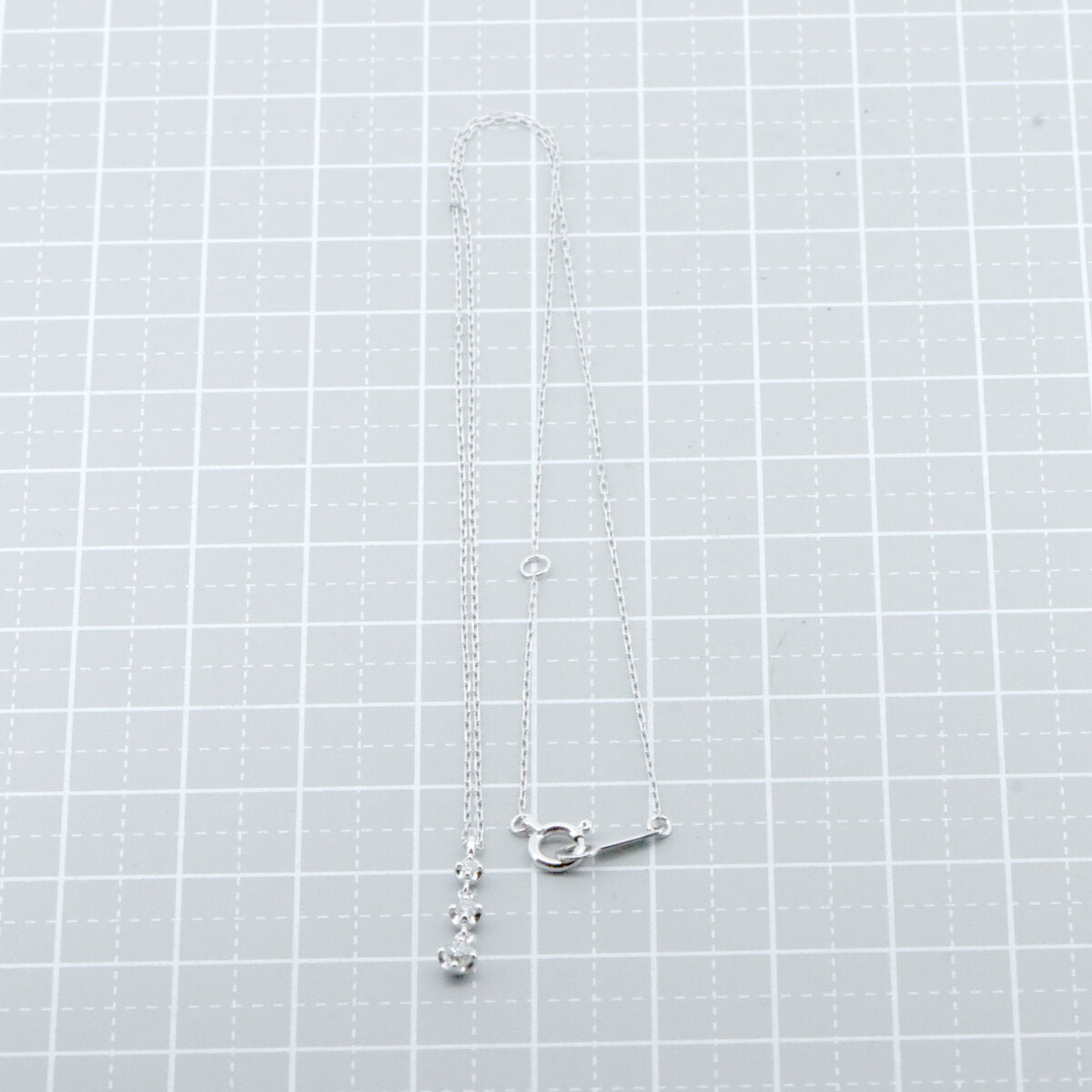 4℃ Diamond Necklace K18WG White Gold - Elegant Jewelry for Women, Perfect for Weddings, Anniversaries & Special Occasions