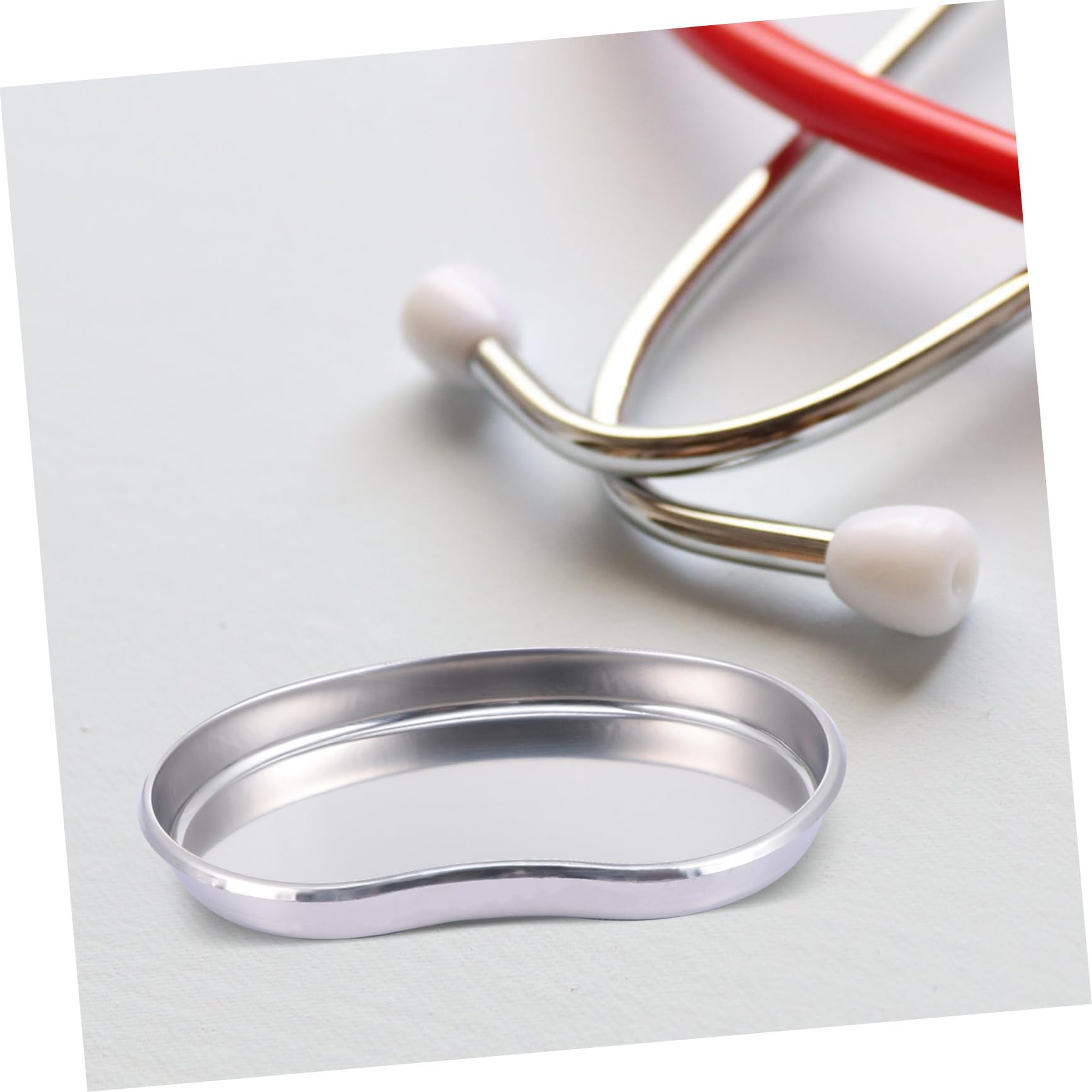 3-Piece Stainless Steel Dental Tray Set - Kidney Dish & Mayo Tray for Medical Clinics, Labs & Dental Offices | Durable Metal Instrument Trays for Surgical Tools, Experiments & Dental Procedures