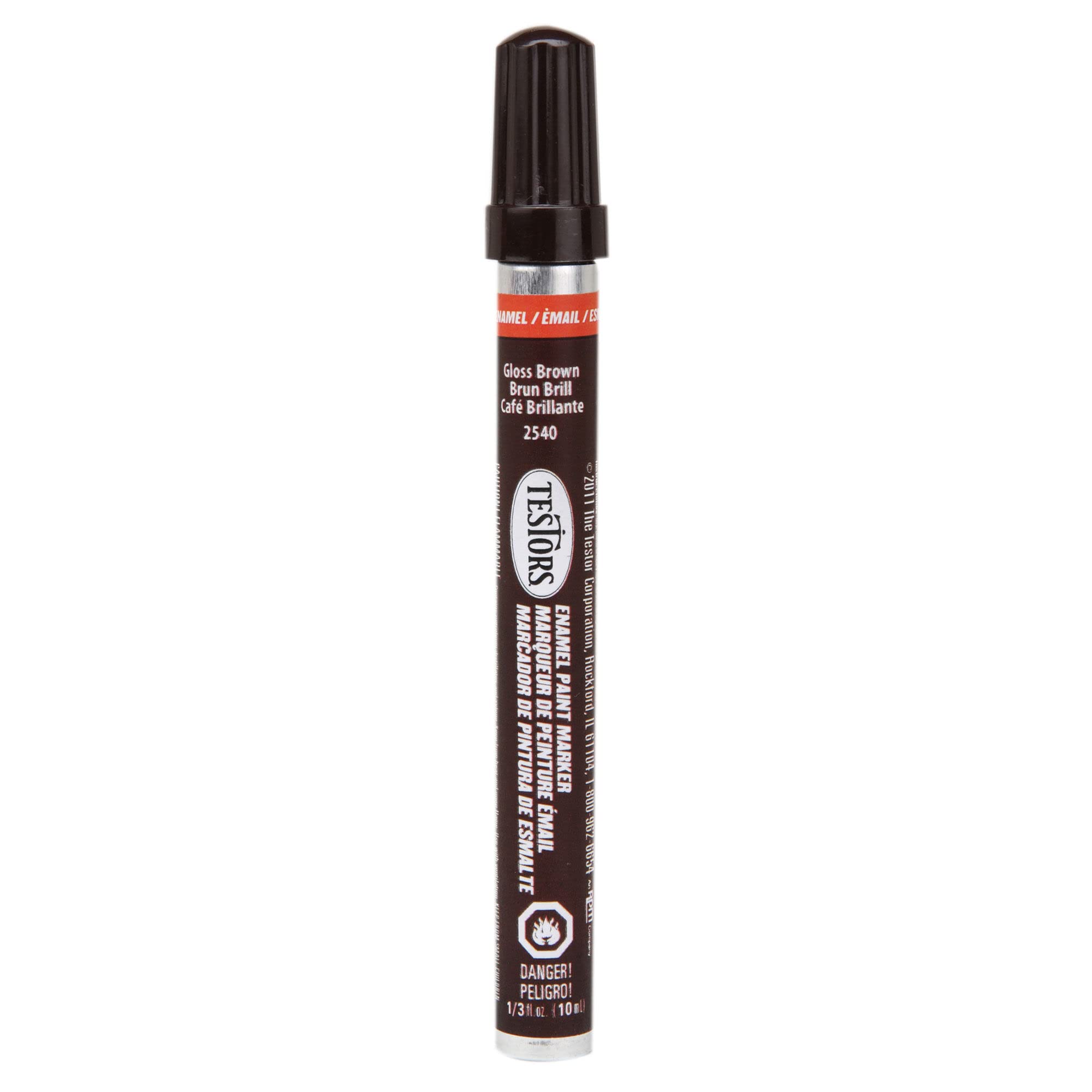 Testors Enamel Paint Marker - Gloss Brown for DIY Crafts, Model Building & Home Decor Projects