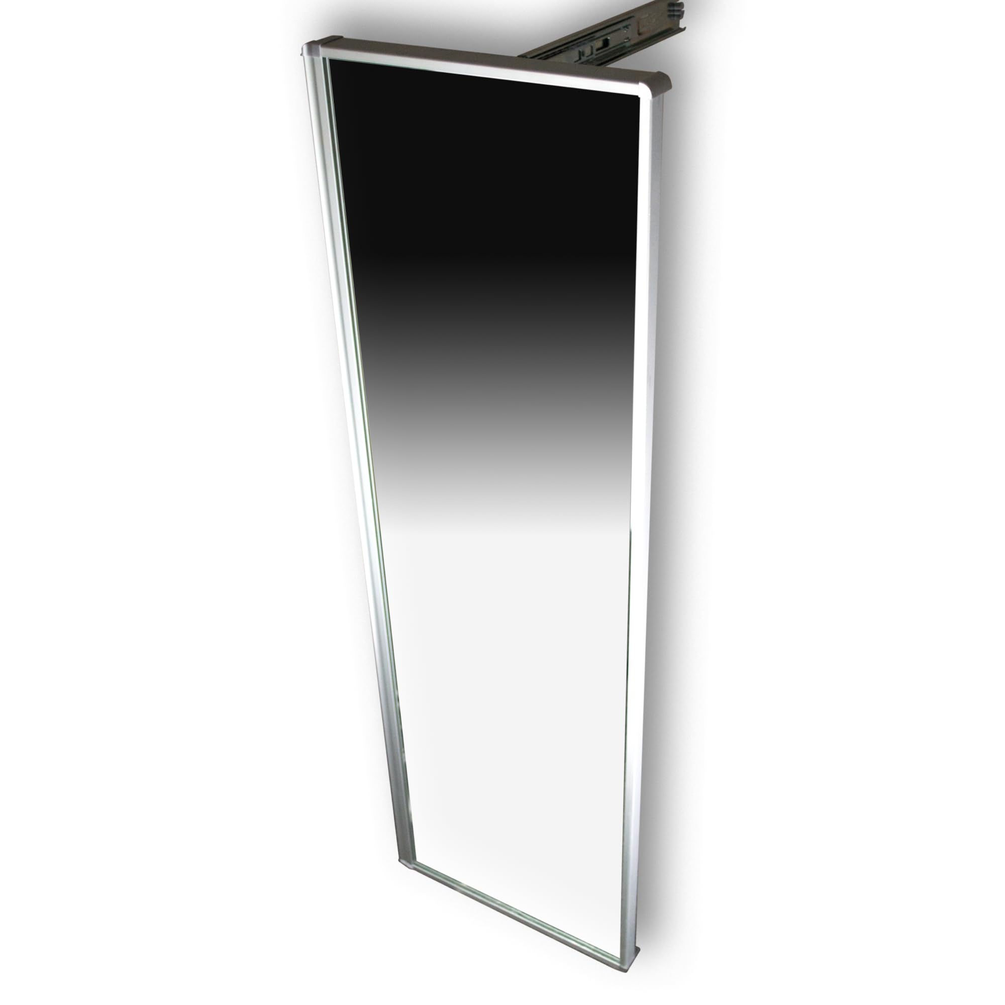 Qline Retractable Full-Length Mirror with Ball Bearing Slides - 15 1/4