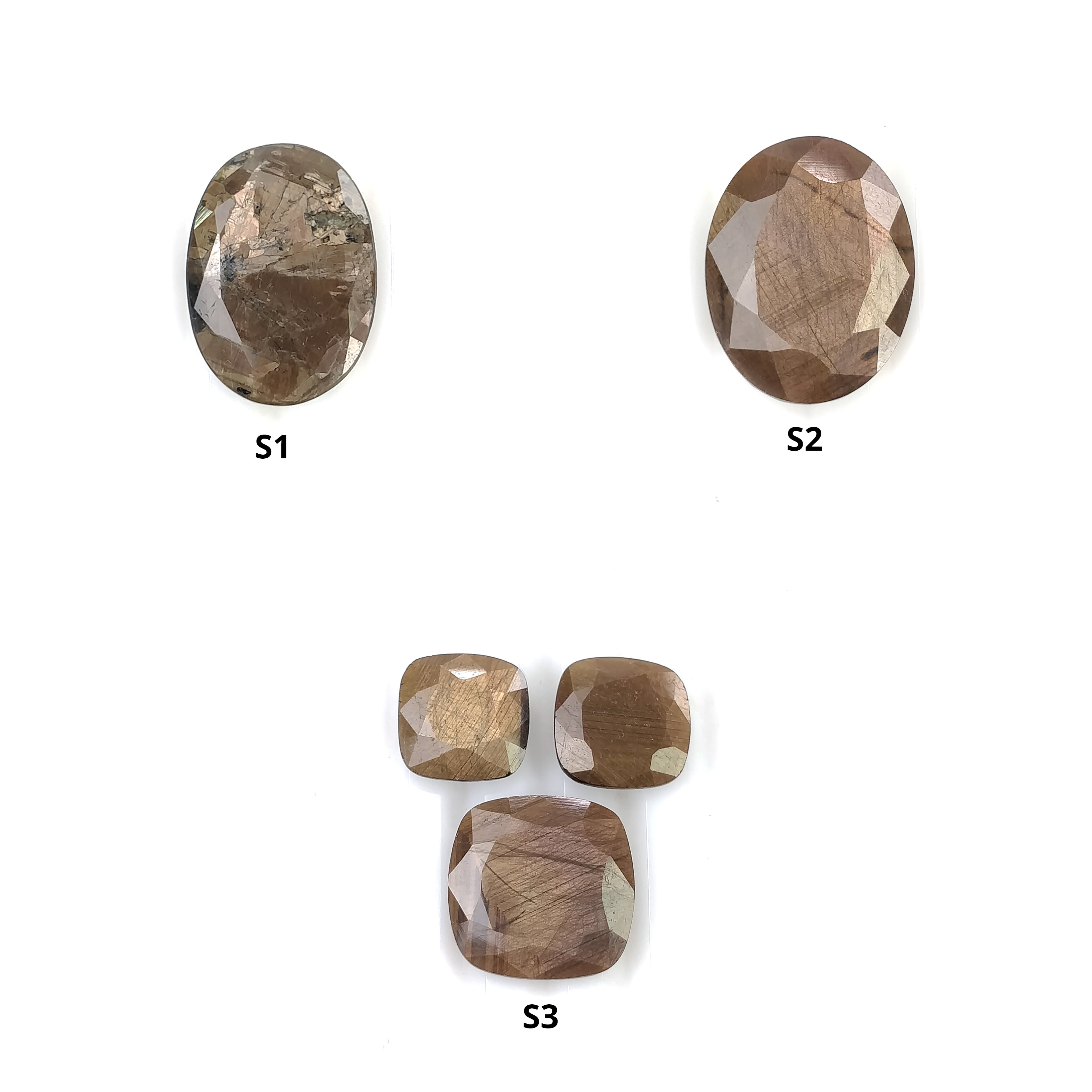 Natural Untreated Golden Brown Chocolate Sapphire Gemstone - Oval & Cushion Cut (1pc or 3pcs) | Perfect for Jewelry Making, Engagement Rings & Unique Gift Giving