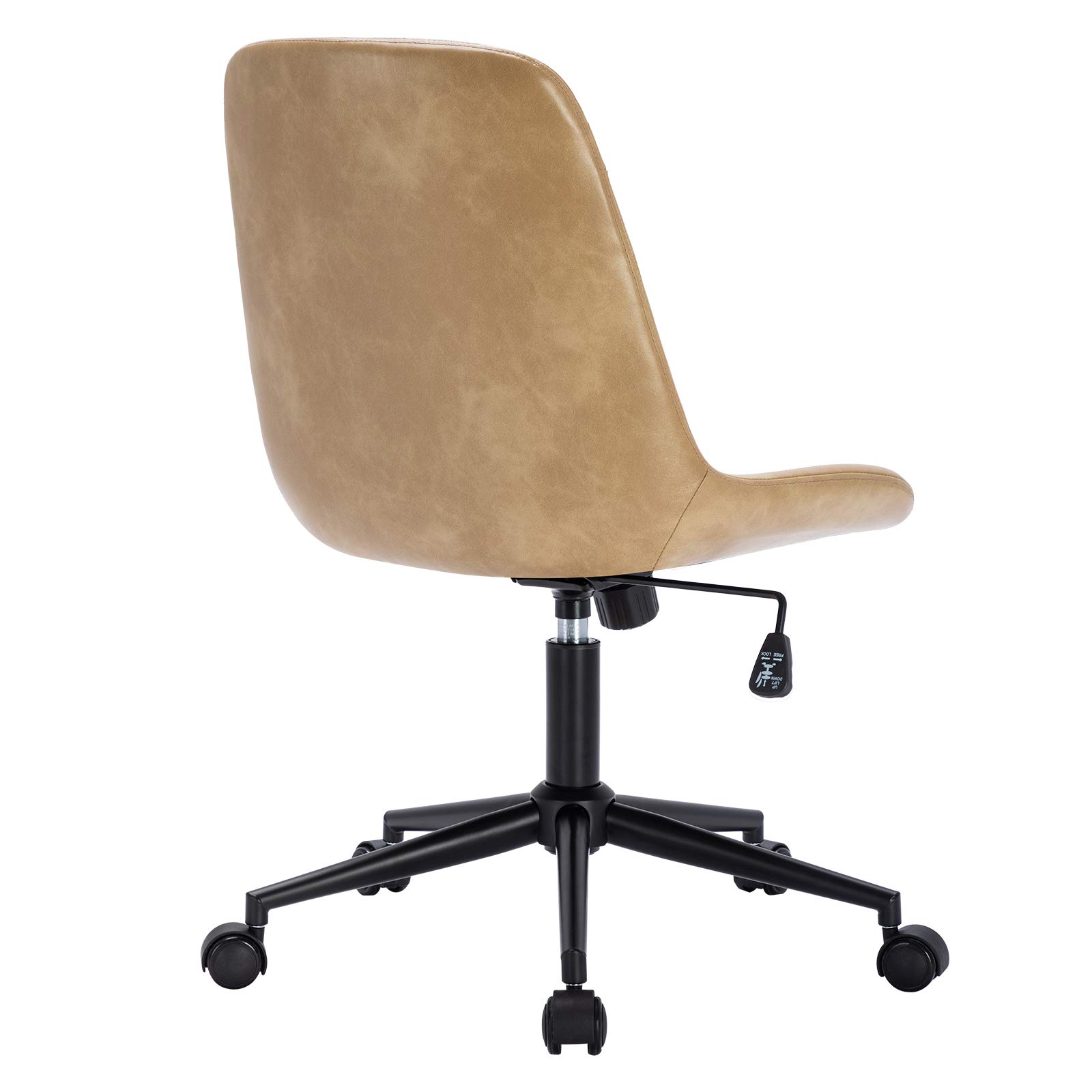 DUHOME Modern PU Leather Office Chair - Ergonomic Swivel Desk Chair with Adjustable Height for Home & Computer Work - Perfect for Office, Gaming & Study