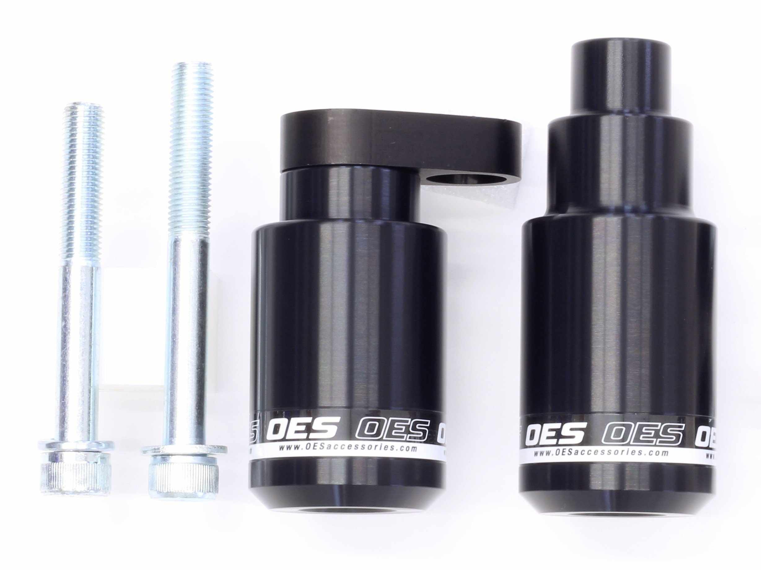 OES Frame Sliders for Kawasaki Ninja ZX6R 636 (2013-2018) - No Cut Installation, White - Enhanced Protection for Track and Street Riding