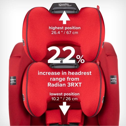 Diono Radian 3RXT Safe+ Convertible Car Seat for Toddlers & Kids - 3-in-1 Rear Facing, Forward Facing & Booster Seat - Perfect for Travel, School Runs & Family Road Trips