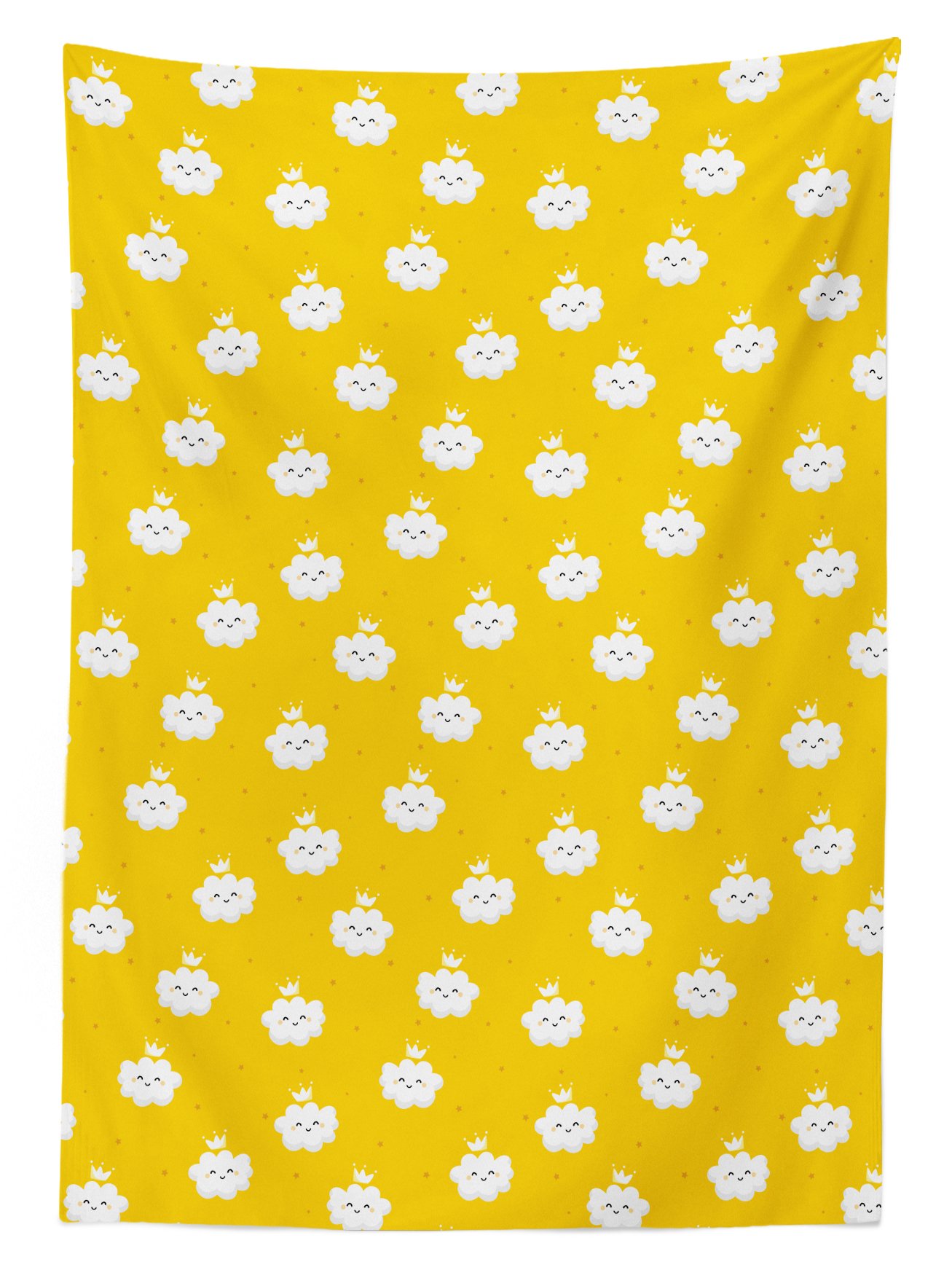 Ambesonne Cloud Cartoon Tablecloth - Washable Picnic & Outdoor Decor