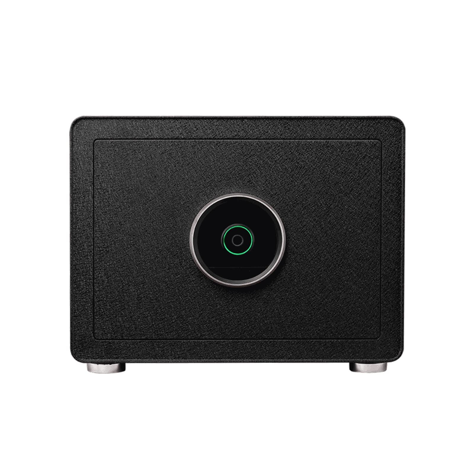 Fingerprint Safe Box - Household Small Anti-Theft Security Lock Box for Cash, Documents & Jewelry | Bedside Cabinet Safe Deposit Box | Black | Perfect for Home, Office & Travel Security Protection