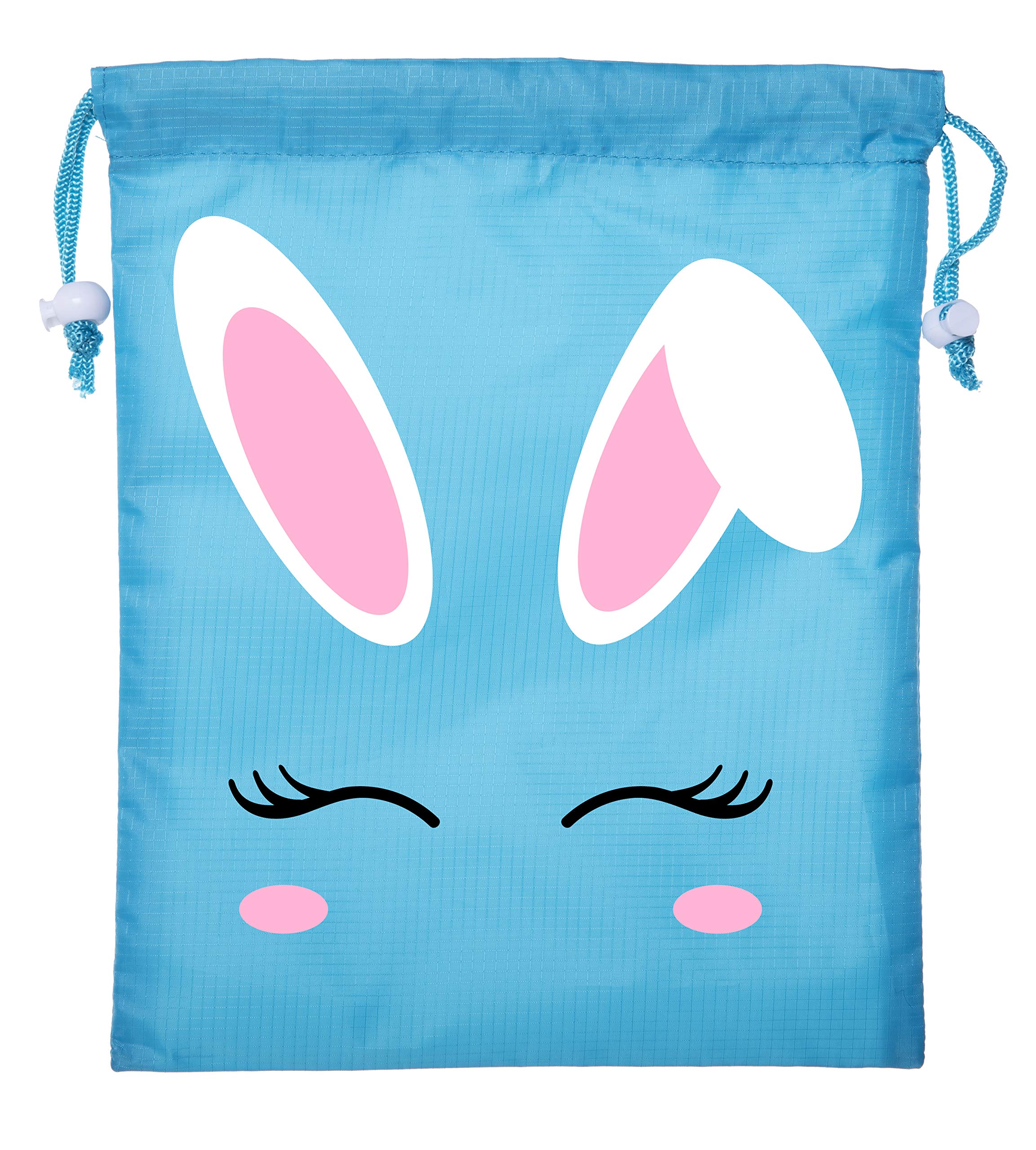 Mini Easter Basket Bags with Bunny Face - Bulk Drawstring Cinch Sacks for Easter Egg Hunt, Party Favors & Gift Giving - Perfect for Kids Easter Baskets, Classroom Treats & Spring Celebrations