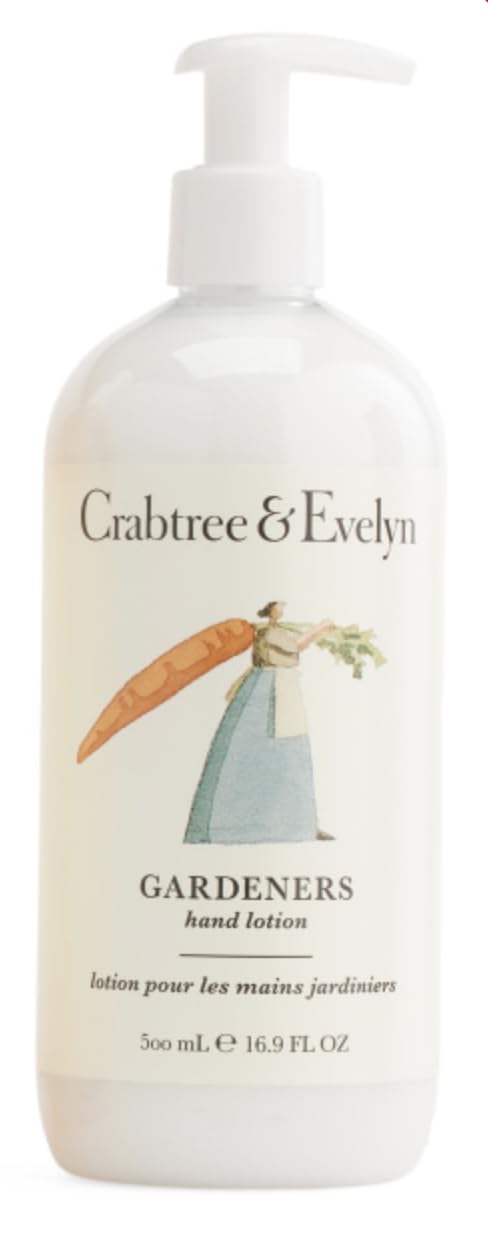 Crabtree & Evelyn Gardeners Hand and Body Lotion 16.9 fl oz - Moisturizing Cream for Dry Skin - Perfect for Gardening, Outdoor Activities & Daily Hydration