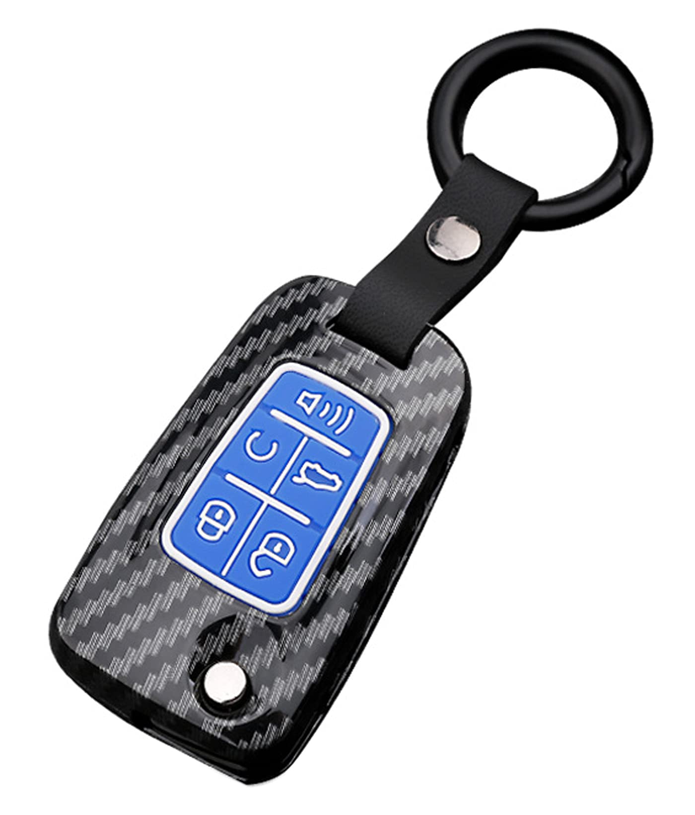 Premium Leather Key Fob Cover for Chevy Camaro, Cruze, Equinox, Impala, Malibu & Sonic - Durable Protection & Stylish Design - Perfect for Everyday Use, Car Enthusiasts & Gift Giving