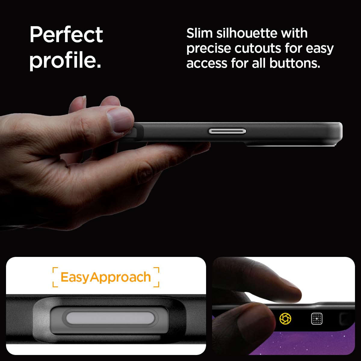 Spigen Enzo Aramid Case for iPhone 16 Pro - Slim Protective Matte Black Cover | Shockproof & Scratch-Resistant | Perfect for Work, Travel & Everyday Use