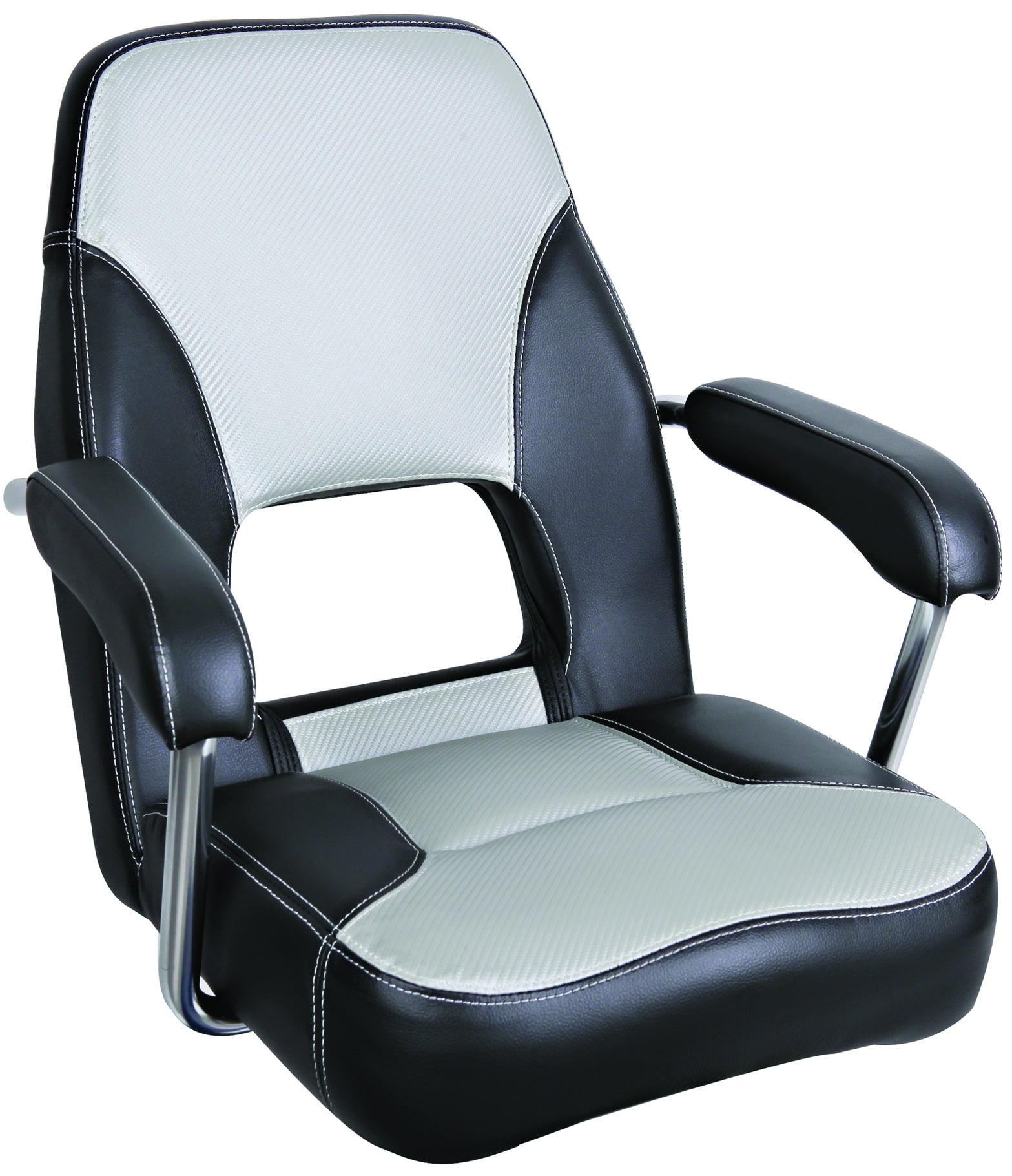 Axis Mini Mojo Deluxe Helm Seat - Charcoal/Grey Boating Chair for Comfortable Fishing & Cruising