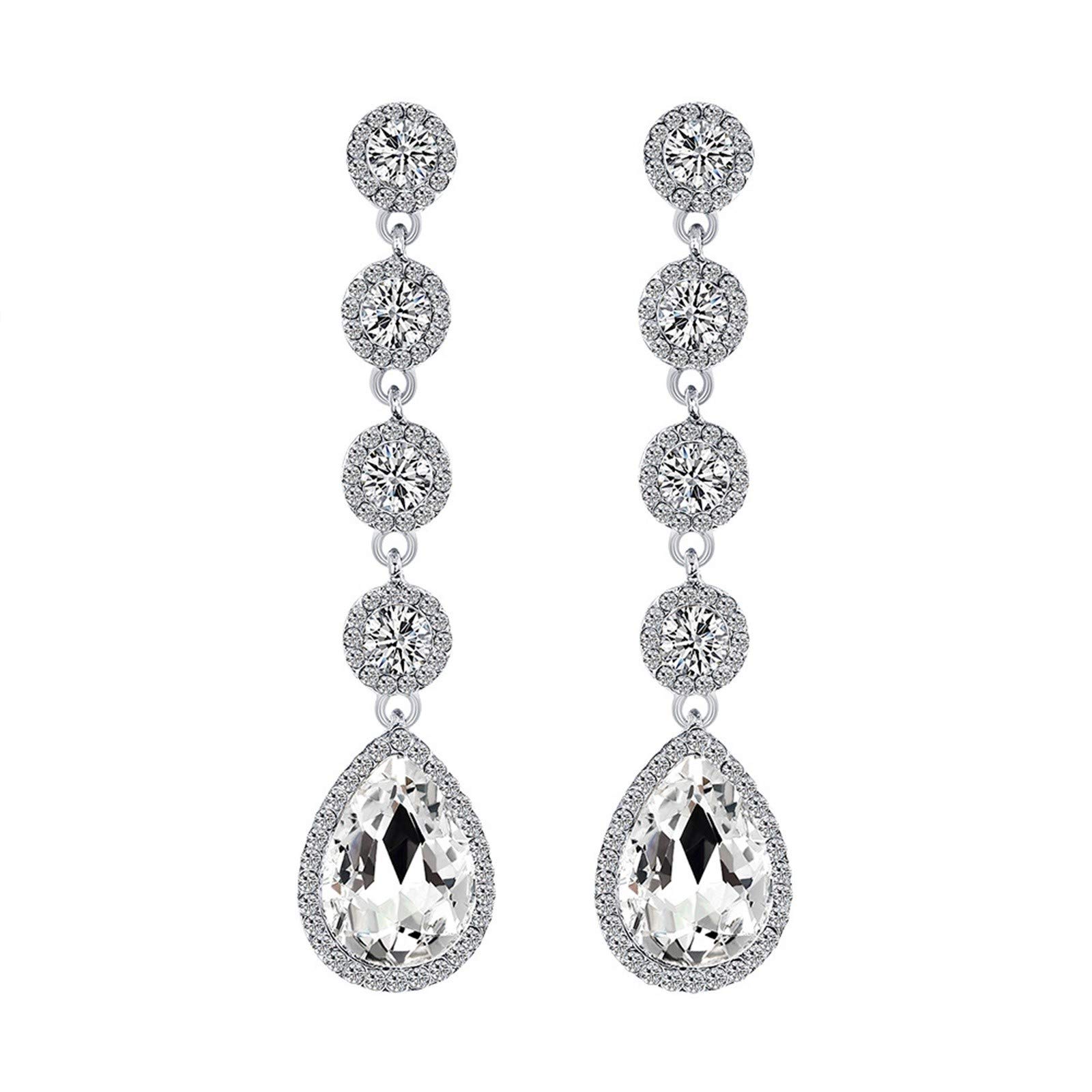 European Style Elegant Girls Jewelry Set - High-End Silver Earrings for Women | Trendy Fashion Accessories for Parties, Dating & Daily Wear (1 Size)