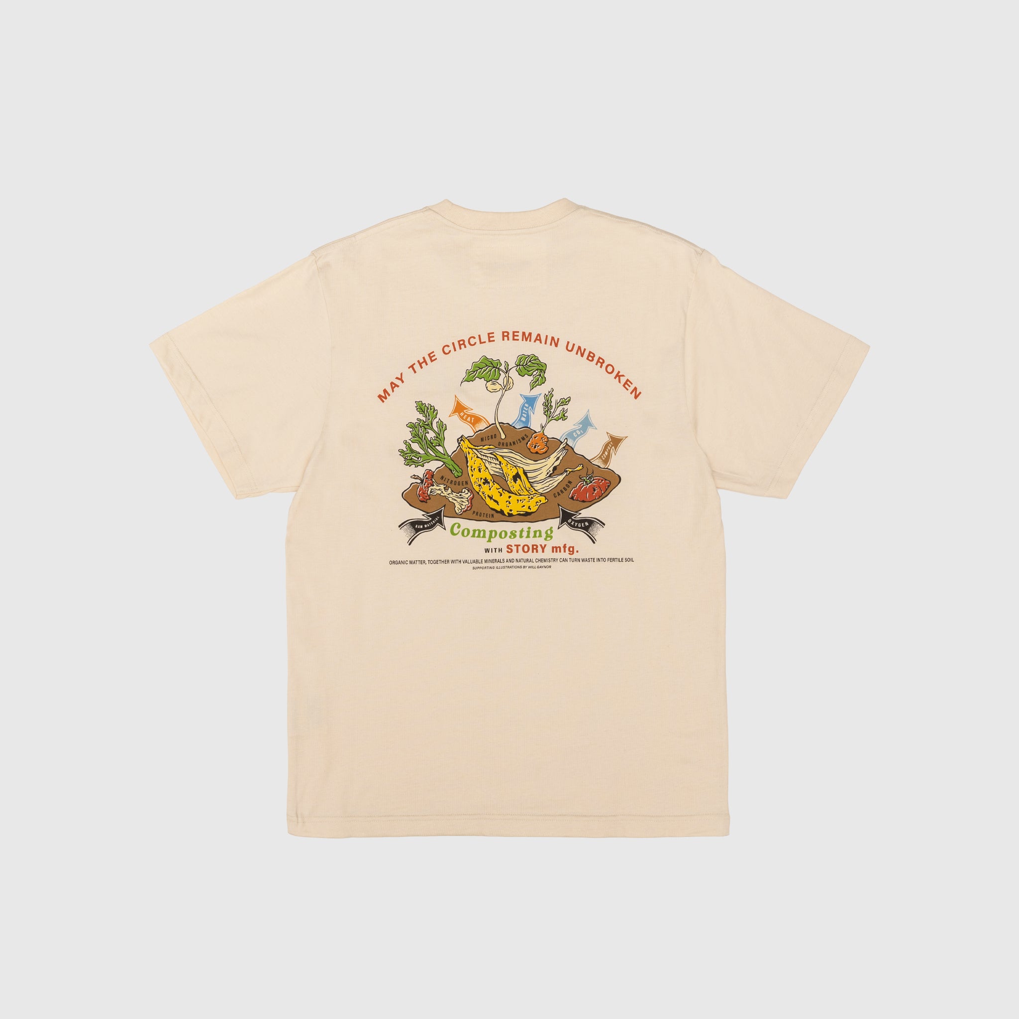 Grateful Short Sleeve T-Shirt - Organic Cotton Compostable Tee for Men & Women | Casual Wear, Music Festivals, Eco-Friendly Outfits
