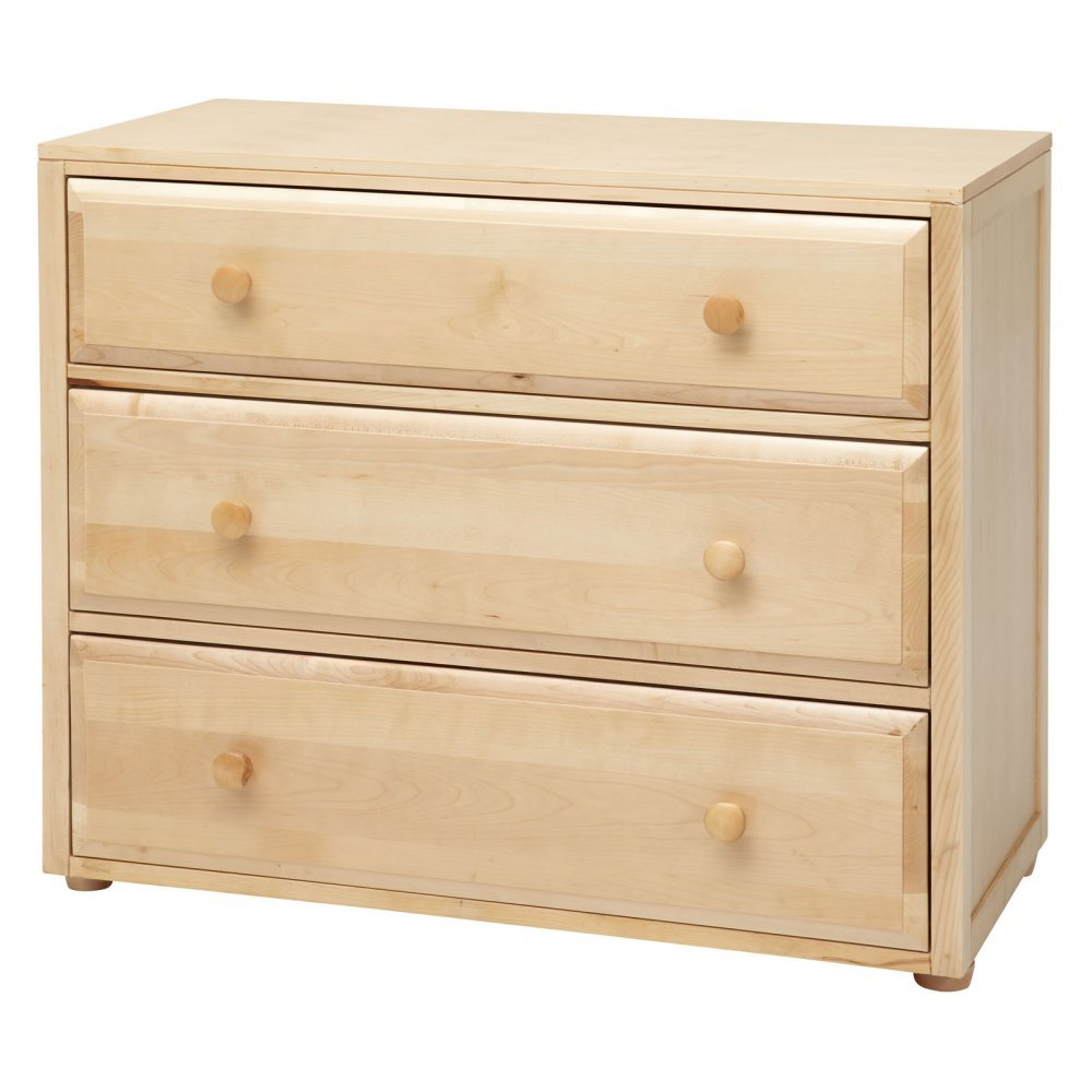 3-Drawer Wooden Dresser for Bedroom - Compact Storage Chest with Smooth Gliding Drawers for Clothes, Bedding & Accessories | Perfect for Small Spaces, Dorm Rooms & Apartments