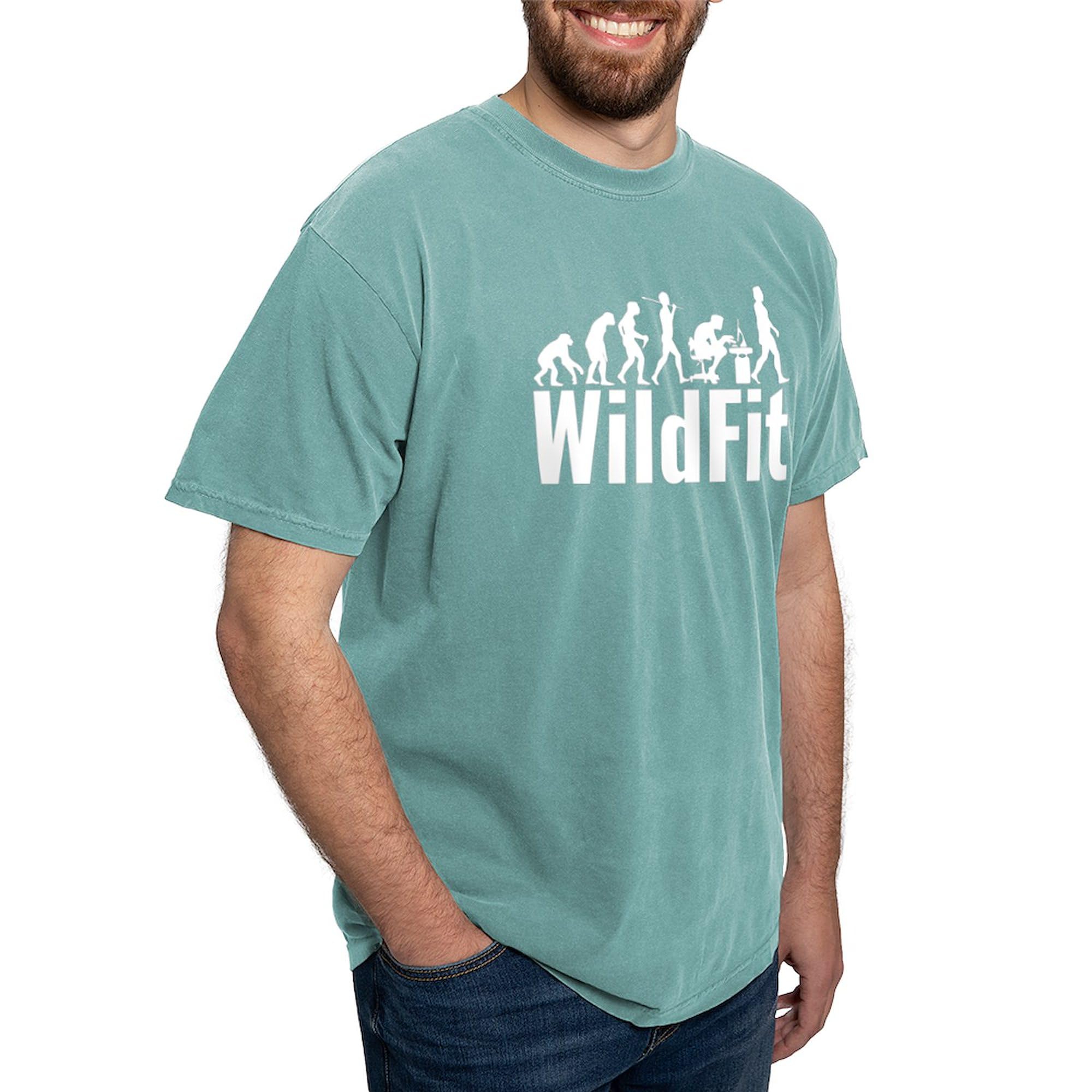 Wildfit Logo White T-Shirt for Men | Comfort Colors® Soft Cotton Tee | Gym, Workout & Casual Wear