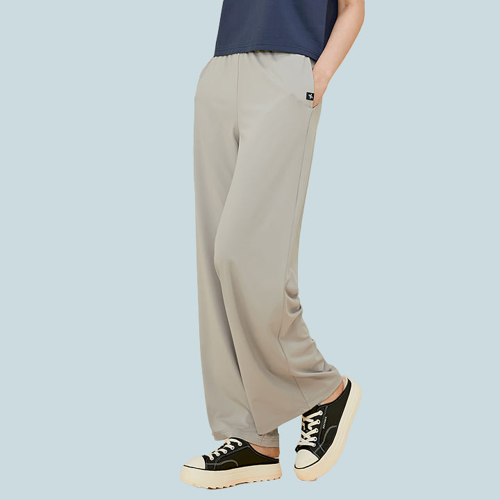 Breathable Medium Feather Cooling Wide Pants for Women - Lightweight Summer Lounge Pants for Yoga, Travel & Home Comfort