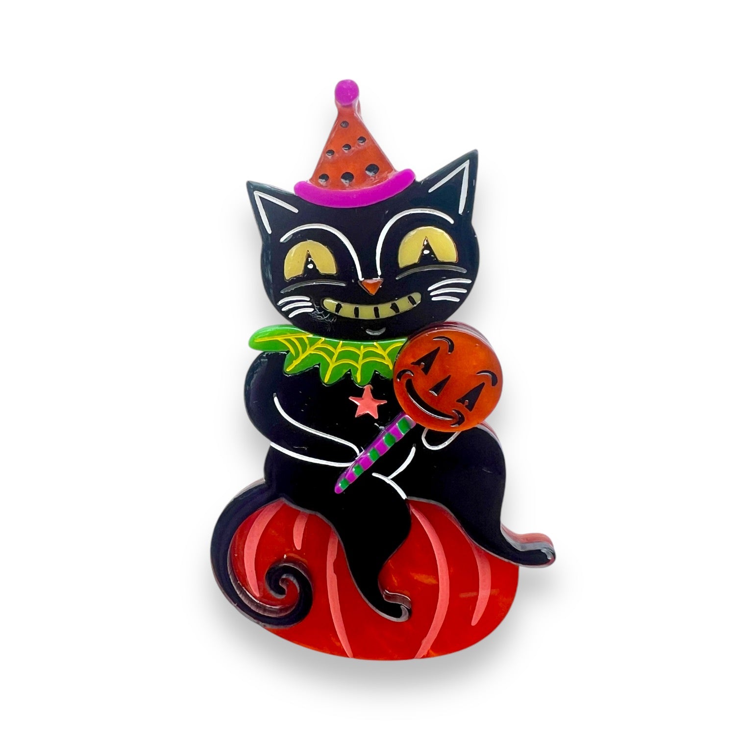 Johanna Parker x Lipstick & Chrome 6-Inch Acrylic Lolligagger Decor - Whimsical Halloween & Christmas Tabletop Decoration for Home, Office & Party Displays