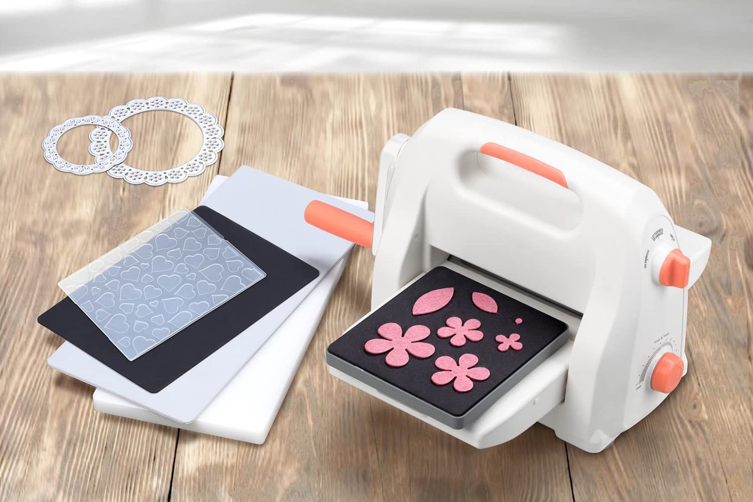 Bira 6 Inch Adjustable Die Cutting & Embossing Machine Starter Kit - 15 Piece Set with 6-1/4
