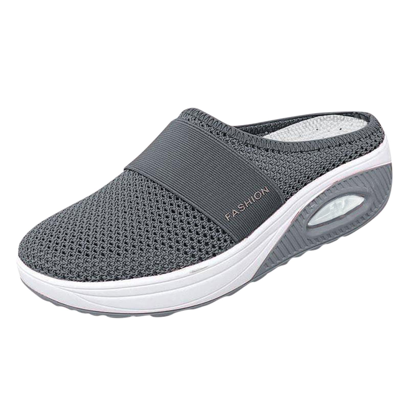 **Women's Closed-Toe Summer Sandals 2024 - Breathable Hollow-Out Casual Low Wedge Shoes for Walking, Travel & Beach Outfits**