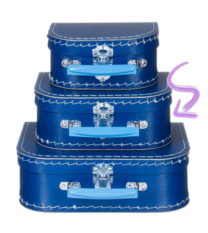 Dark Blue with Light Blue Handle