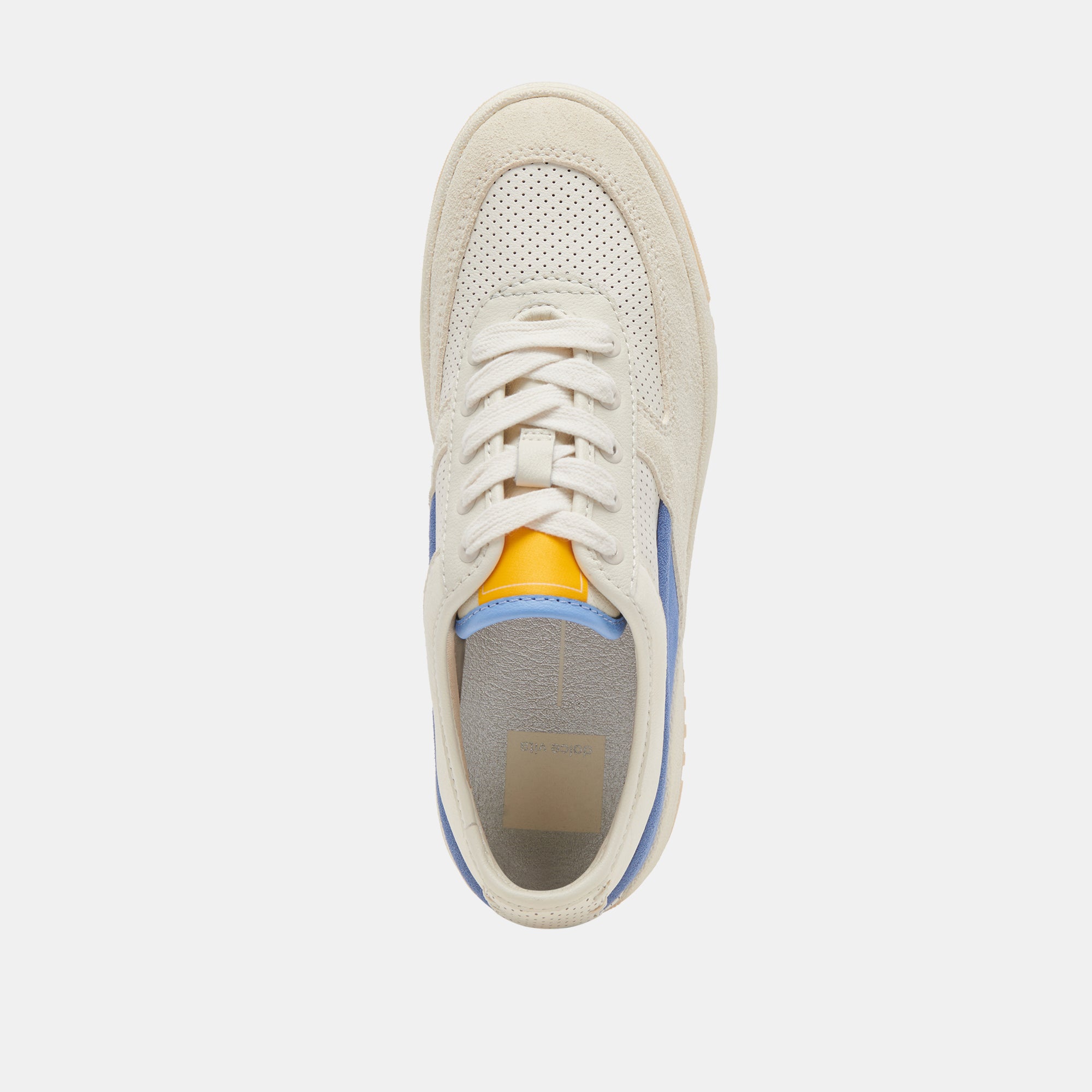 CYRIL Blue Multi Leather Sneakers for Men & Women - Comfortable Casual Walking Shoes for Everyday Wear, Gym, and Outdoor Activities