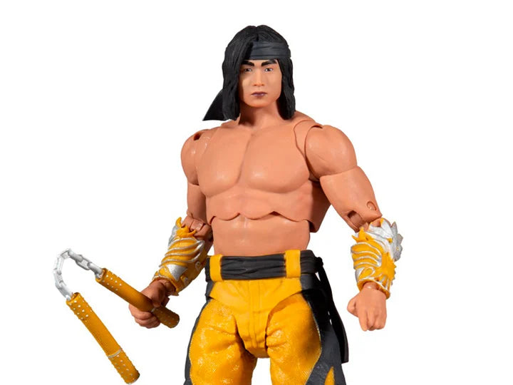 Mortal Kombat XI Liu Kang Fighting Abbot 6-Inch Collectible Action Figure - Video Game Character Model for Display & Combat Play