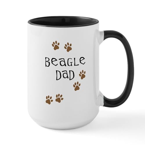 White/Black Inside - Beagle Dad Ceramic Mug