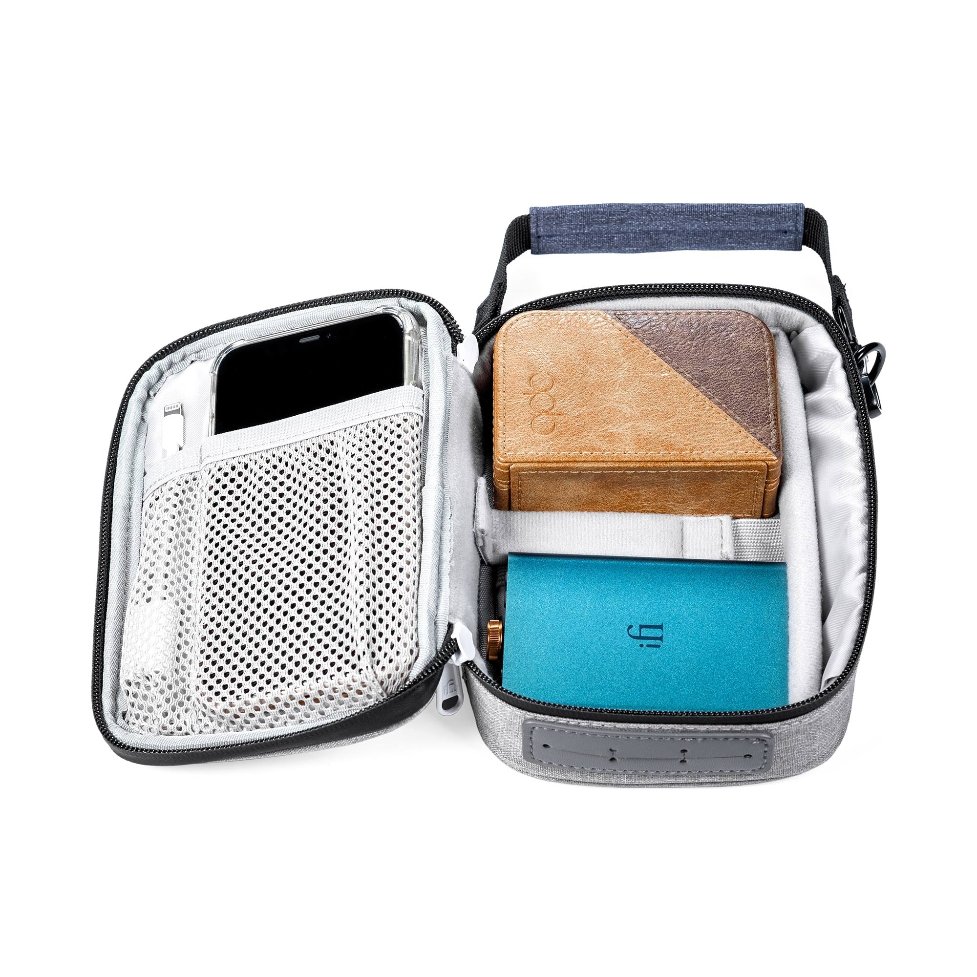 iFi Audio iTraveller Premium Travel Case for Headphones & Audio Gear - Compact Protective Storage Solution for Travel, Commuting & Studio Use