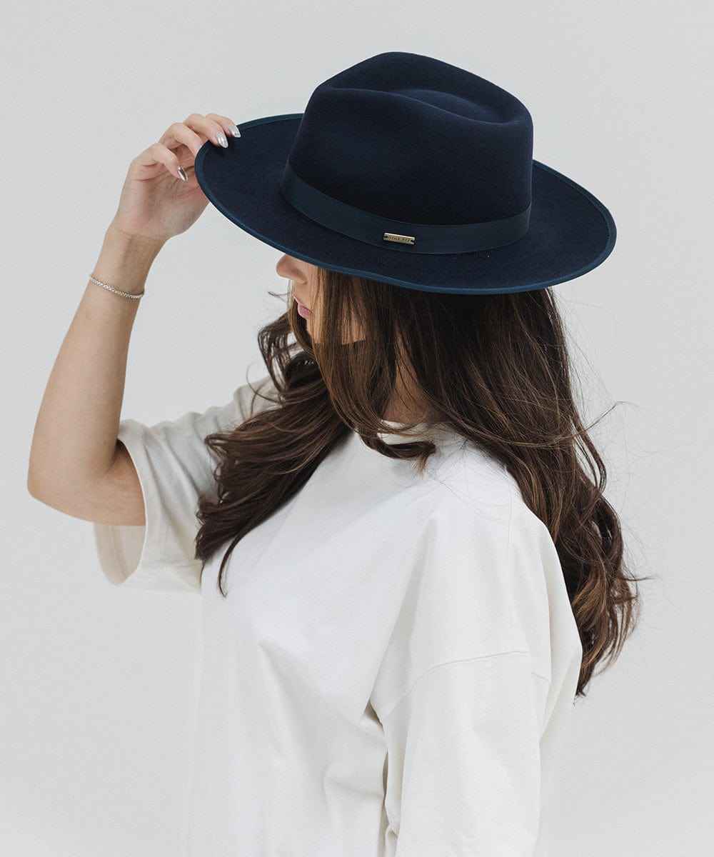 Monroe Rancher Fedora Hat for Men & Women - Western Style Cowboy Hat with Wide Brim - Perfect for Outdoor, Rodeo, and Country Music Events