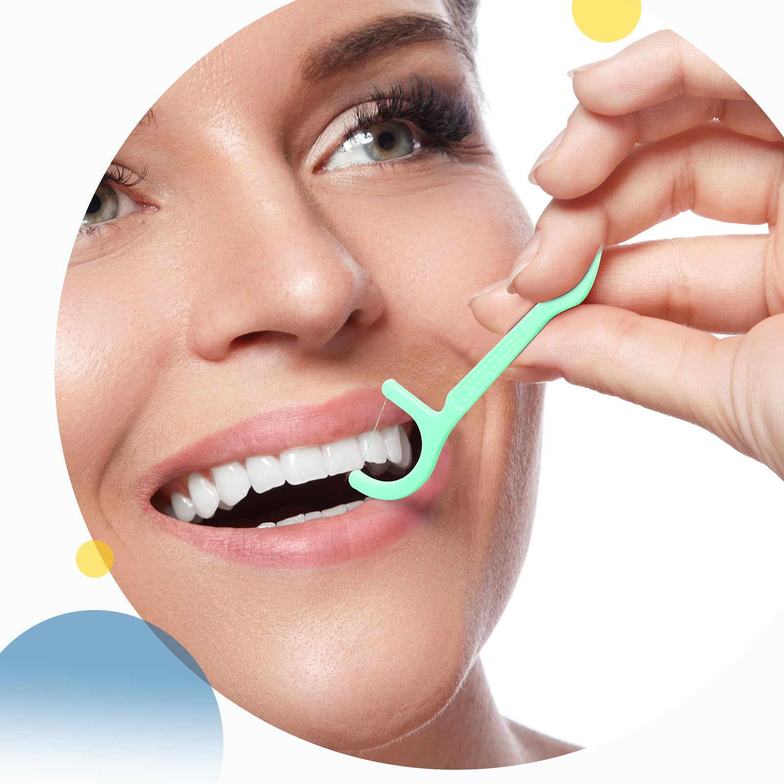 Maxdot 1000-Count Mint Dental Floss Picks - Strong & Durable Flossing System for Adults & Family - Perfect for Travel, Tight Teeth Spaces & Daily Oral Care - Bulk Pack for Fresh Breath & Healthy Gums