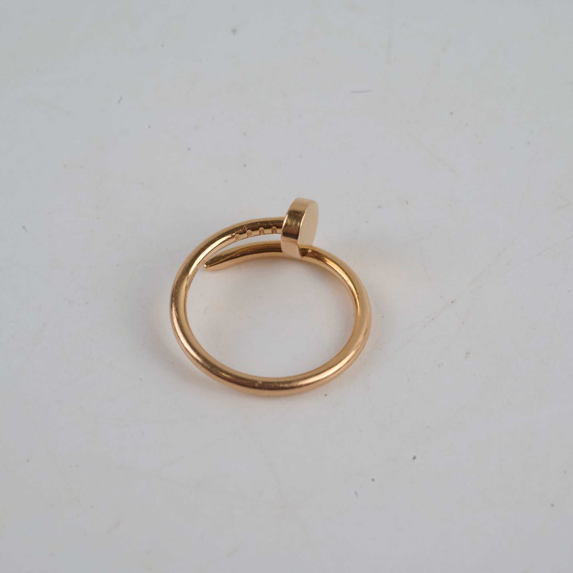 Cartier Juste Un Clou Small Model Ring Size 49 - Luxury Nail Bracelet for Women, 18K Rose Gold Jewelry for Everyday Wear & Special Occasions