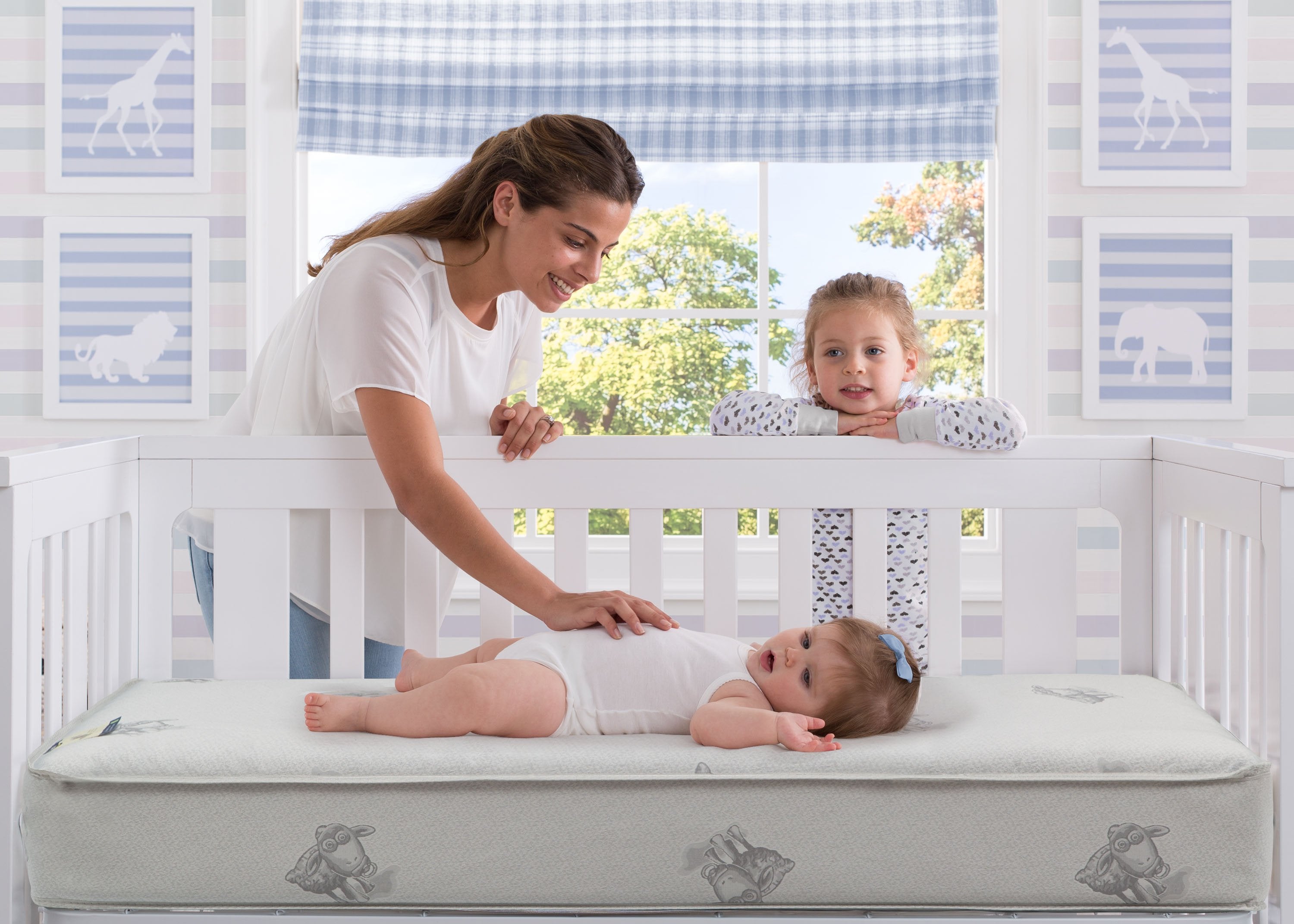 Serta Perfect Sleeper Cheery Days Crib & Toddler Mattress - Breathable Waterproof Baby Mattress for Nursery & Daycare | Safe Sleep Solution for Infants & Toddlers