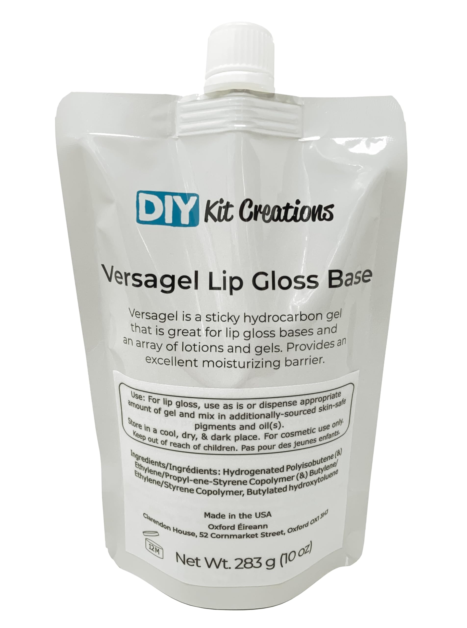 Versagel ME Lip Gloss Base 10oz - Vegan, Cruelty-Free Lip Gloss Making Kit for DIY Cosmetics | Perfect for Home Beauty, Salon Use & Professional Makeup Artists