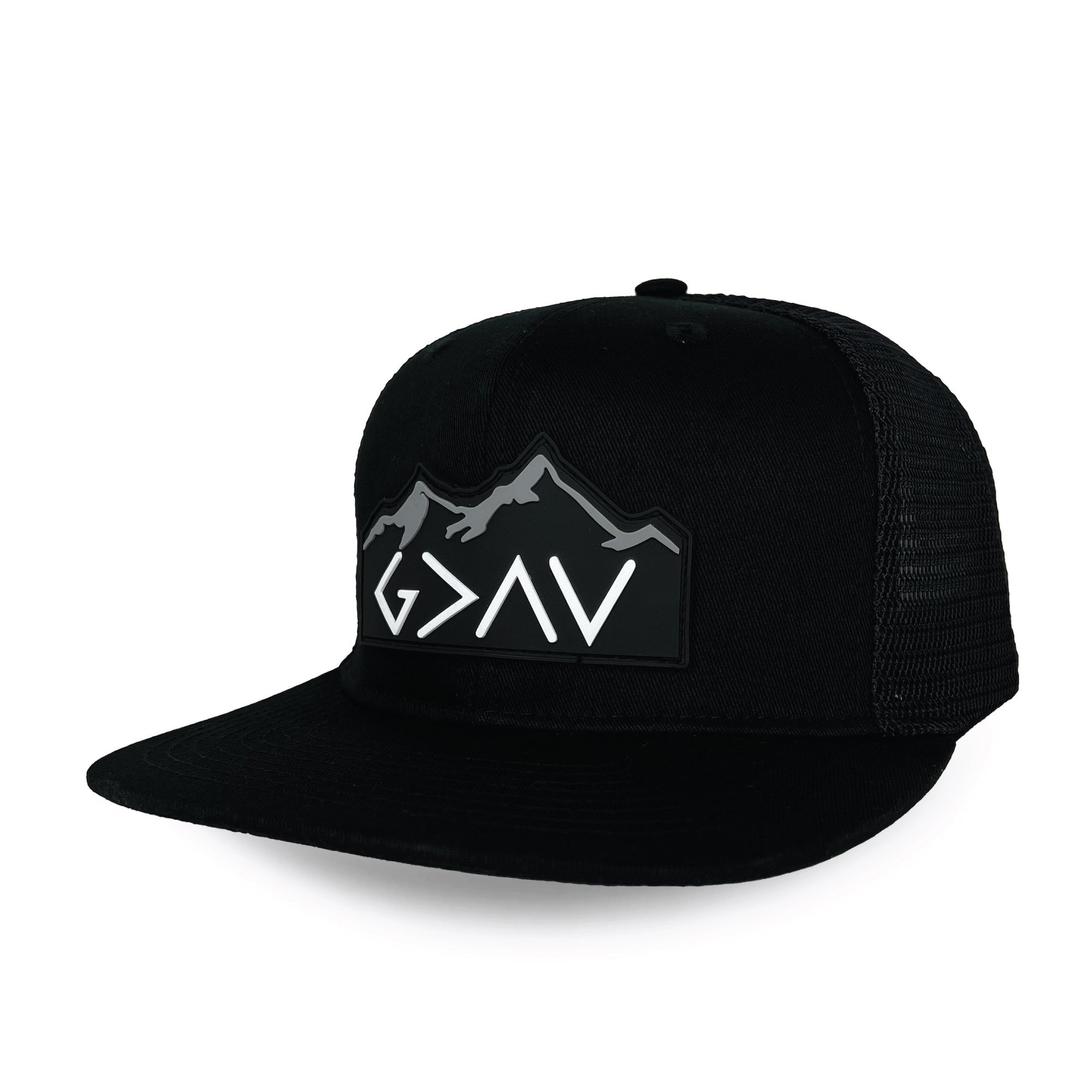 God Is Greater Than The Highs and Lows Trucker Hat - Stylish Christian Baseball Cap for Men & Women - Perfect for Church, Outdoor Activities, and Everyday Wear