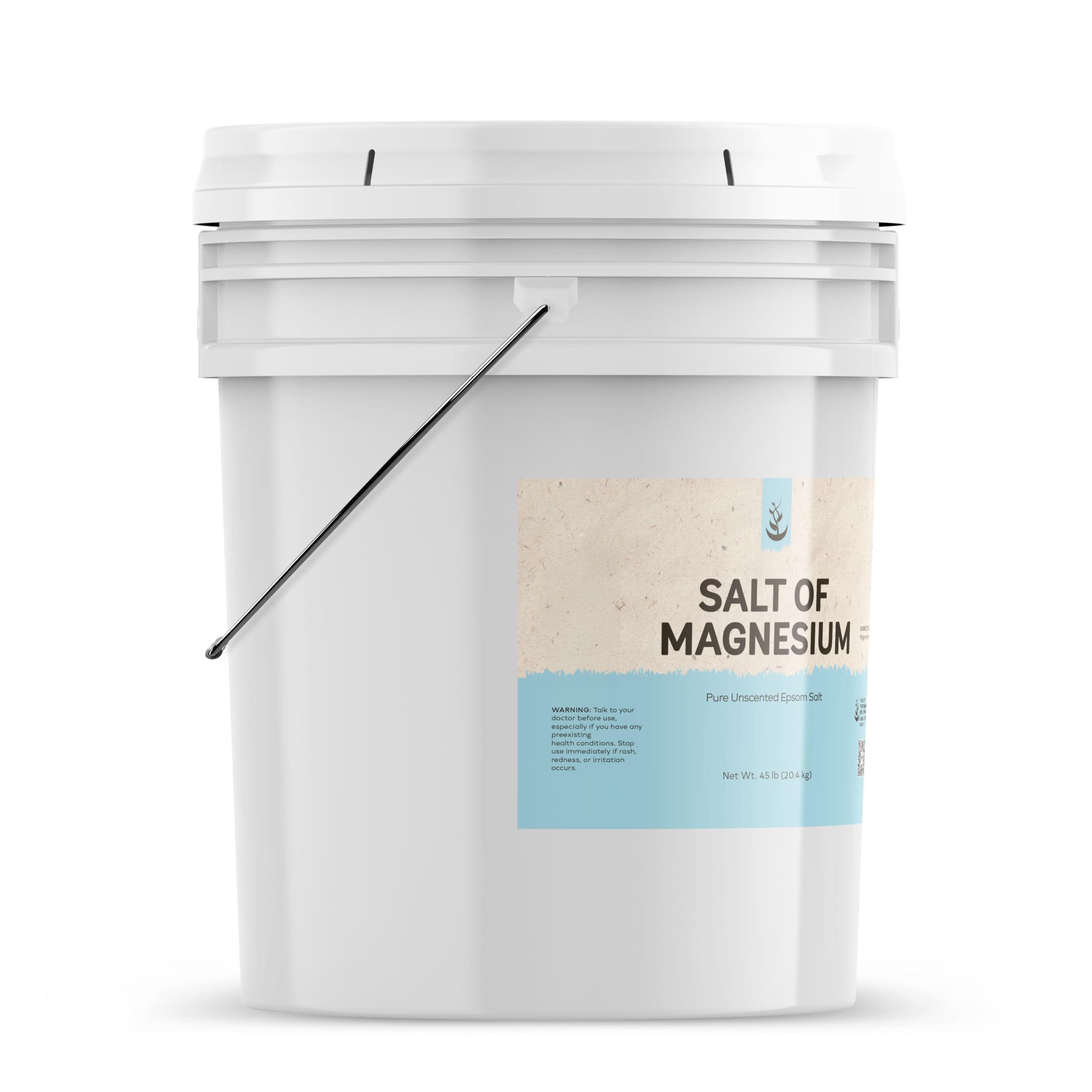 Pure Original Ingredients Magnesium Salt (5 Gallon) | Unscented Epsom Salt for Bath, Foot Soak & Natural Skin Exfoliation | Relaxation & Muscle Recovery