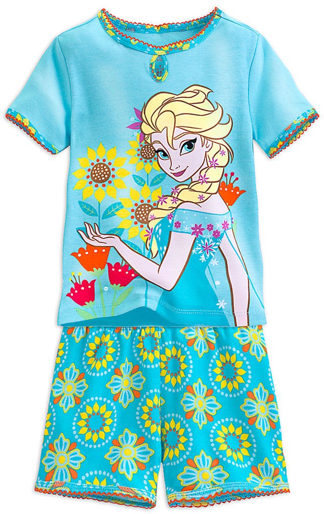 Disney Frozen Elsa Big Girls Pajama Set - Size 7 Medium (7-8 Years) | Soft Cotton Sleepwear for Kids | Perfect for Sleepovers, Birthday Gifts & Movie Nights