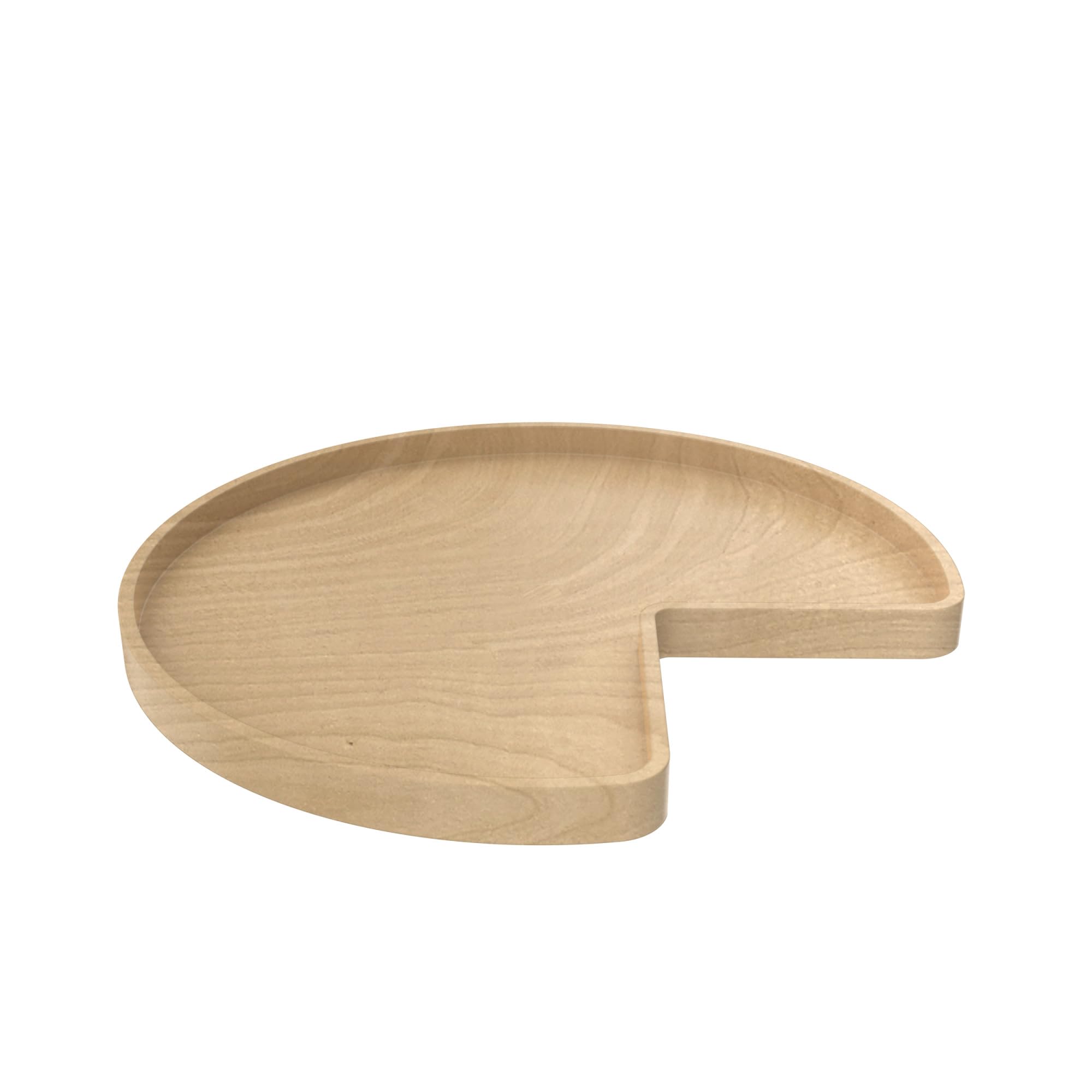 REV-A-SHELF Wooden Kidney-Shaped Lazy Susan Turntable for Kitchen Corner Base Cabinets - Perfect for Spice Storage & Pantry Organization