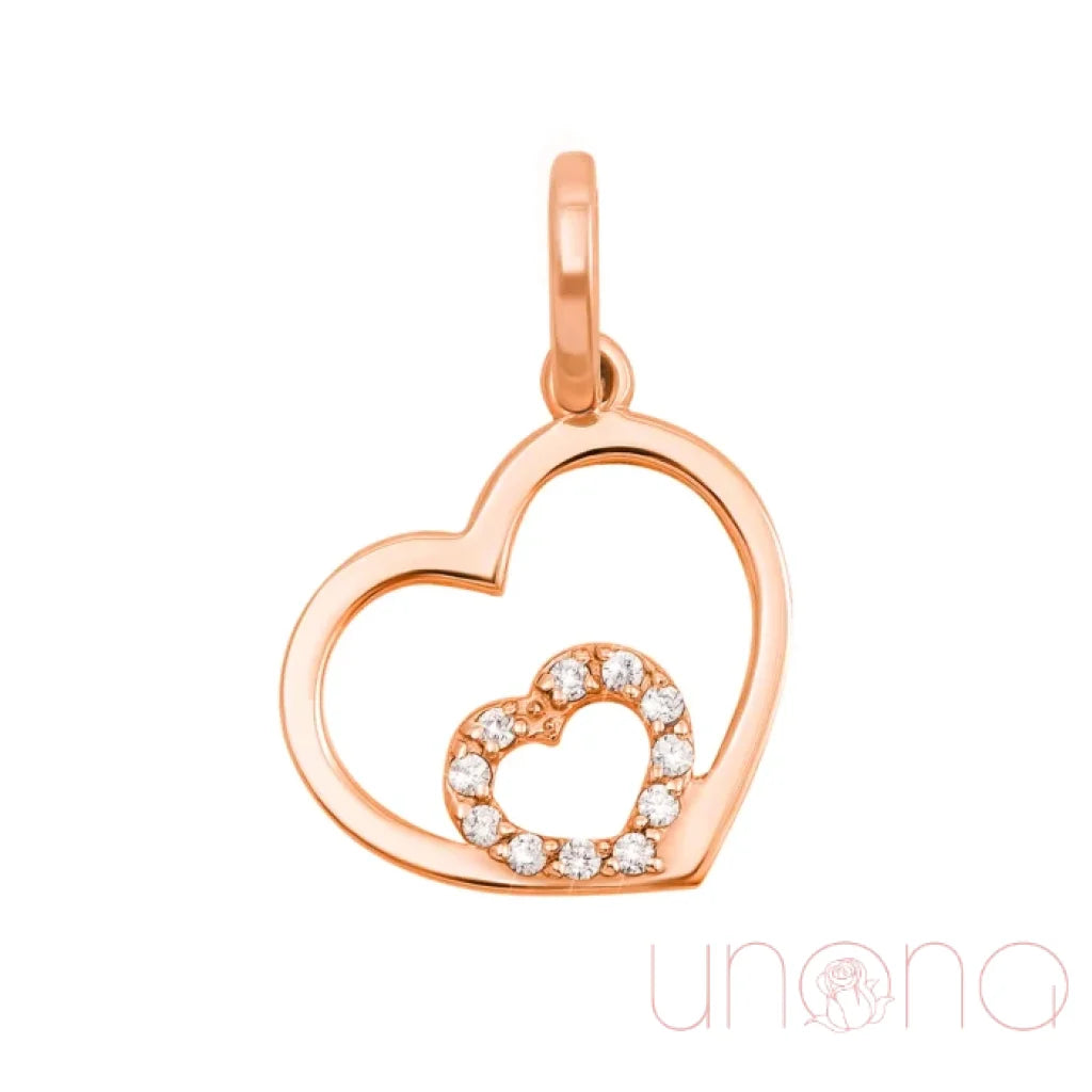 Double Heart Gold Pendant Necklace for Women - Elegant 14K Gold Plated Romantic Jewelry Gift for Her | Perfect for Anniversaries, Valentine's Day & Special Occasions