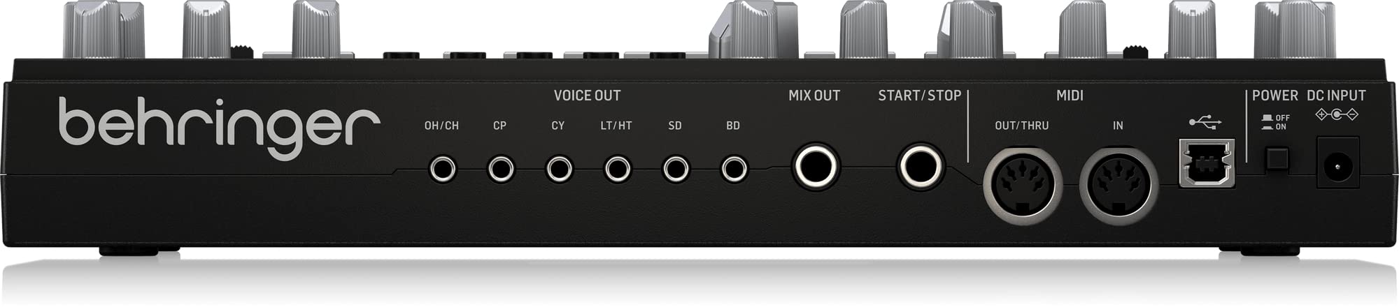 Behringer RD-6-BK Professional Analog Drum Machine with Classic 606 Sounds - Perfect for Music Production, Live Performances & Studio Recording
