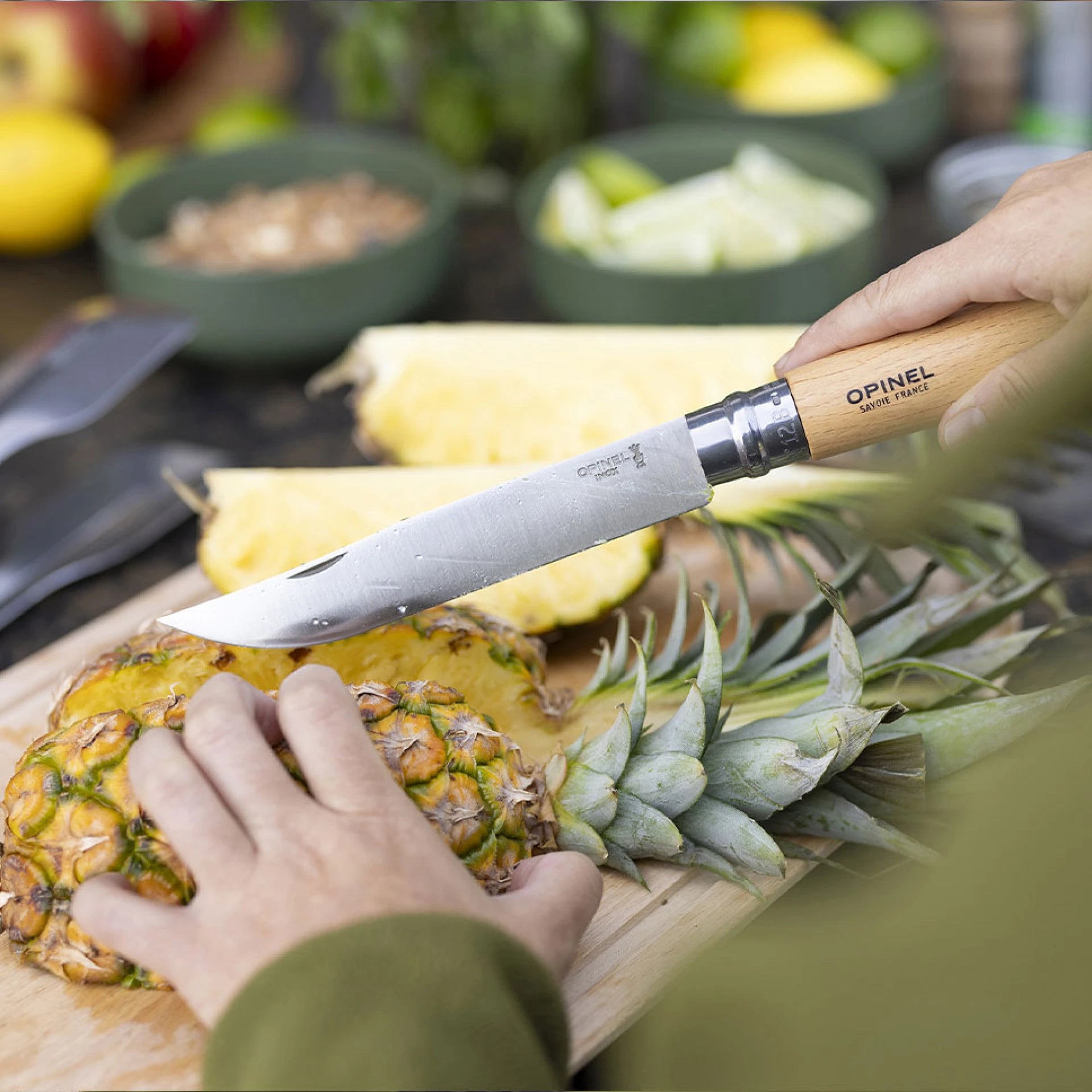 Premium Opinel Barbecue Set - High-Quality Stainless Steel Knives & Tools for Outdoor Grilling - Perfect for Camping, Picnics, and Backyard BBQs