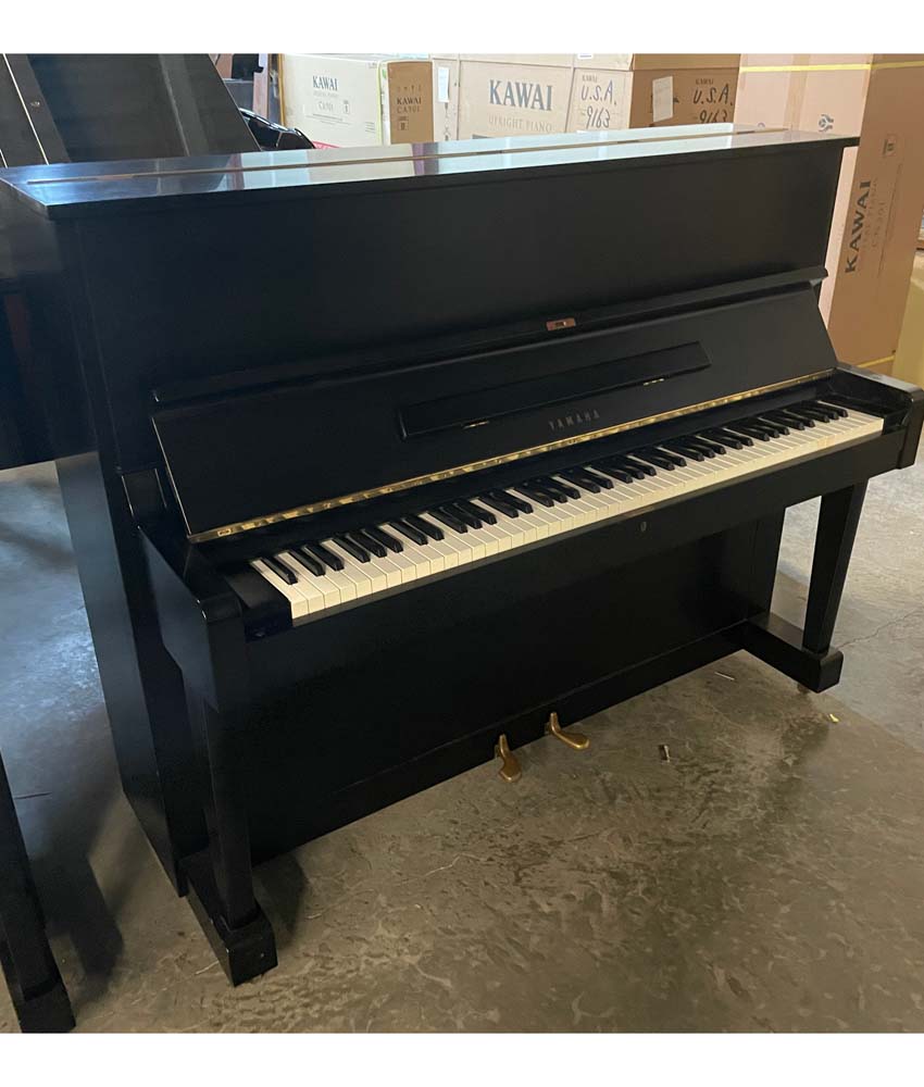 1977 Yamaha U1 Upright Piano in Satin Ebony Finish | Serial Number D2466504 | Perfect for Home, Studio & Professional Use