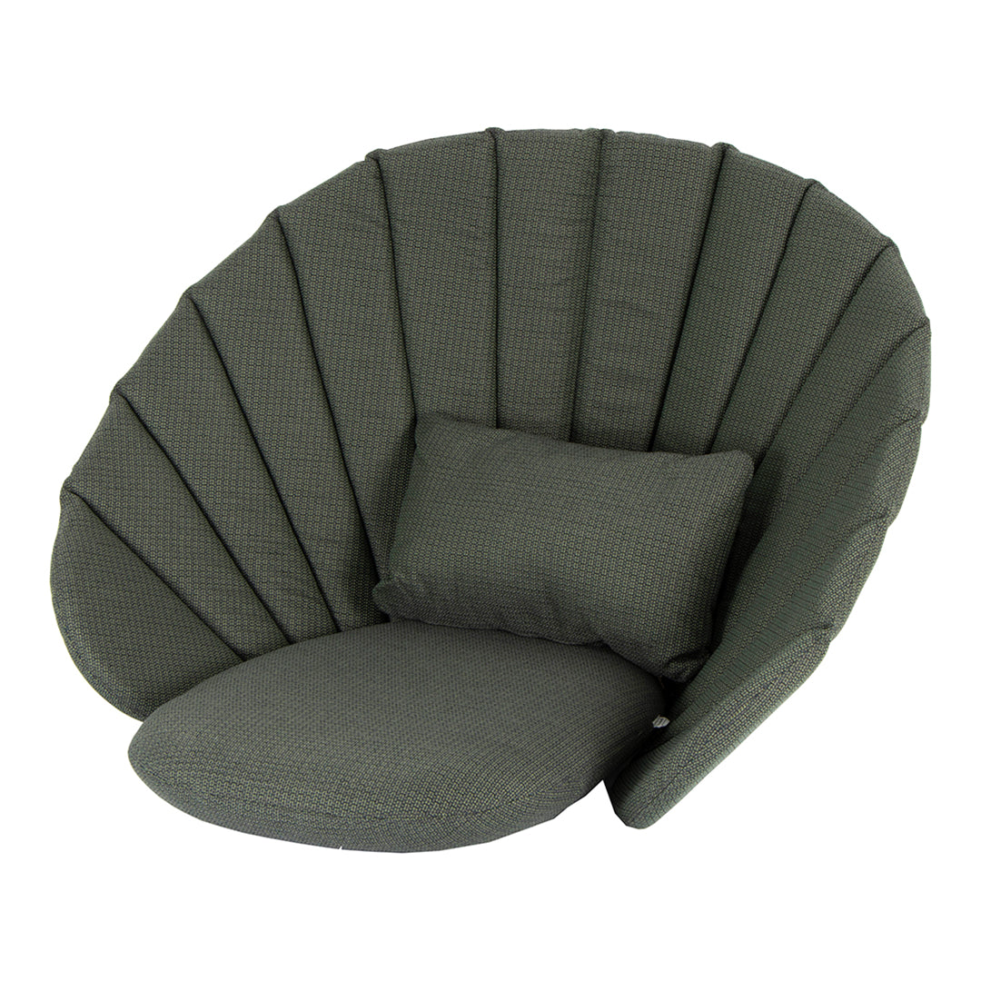 Peacock Lounge Chair Cushion Set - Waterproof Outdoor Patio Furniture Cushions for Garden, Poolside, and Backyard Relaxation
