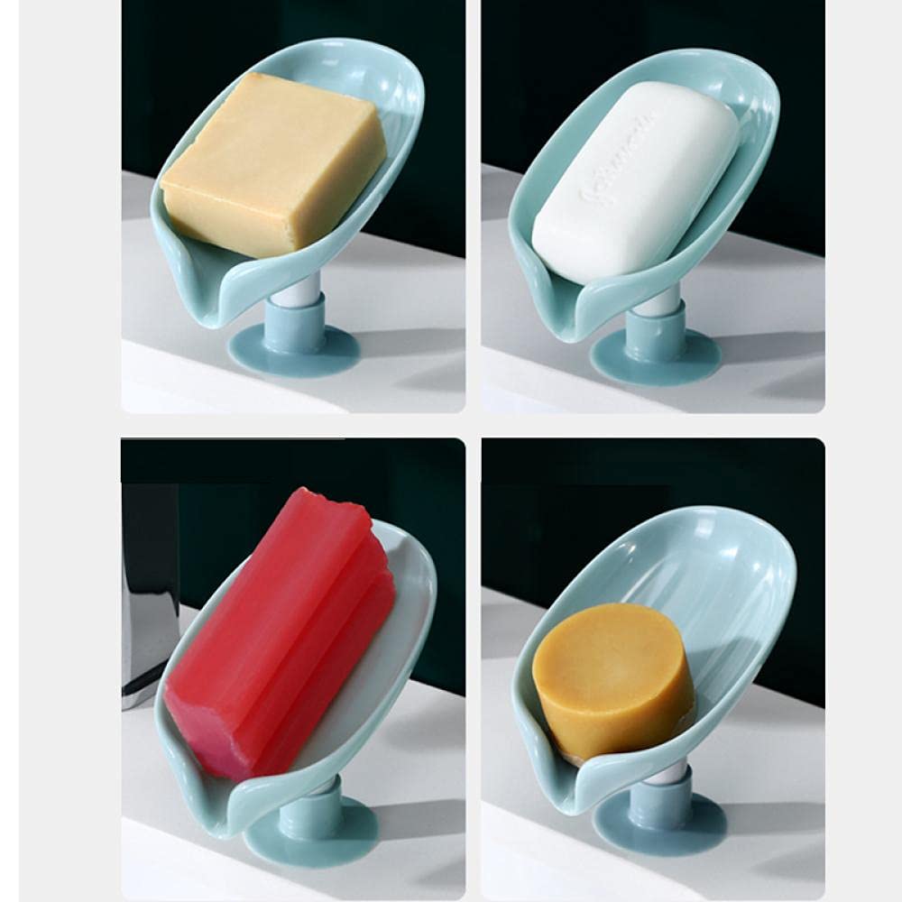 2-Pack Non-Perforated Soap Dishes - Durable Bathroom Soap Holder for Shower, Sink, and Balcony | Keeps Countertops Dry & Organized
