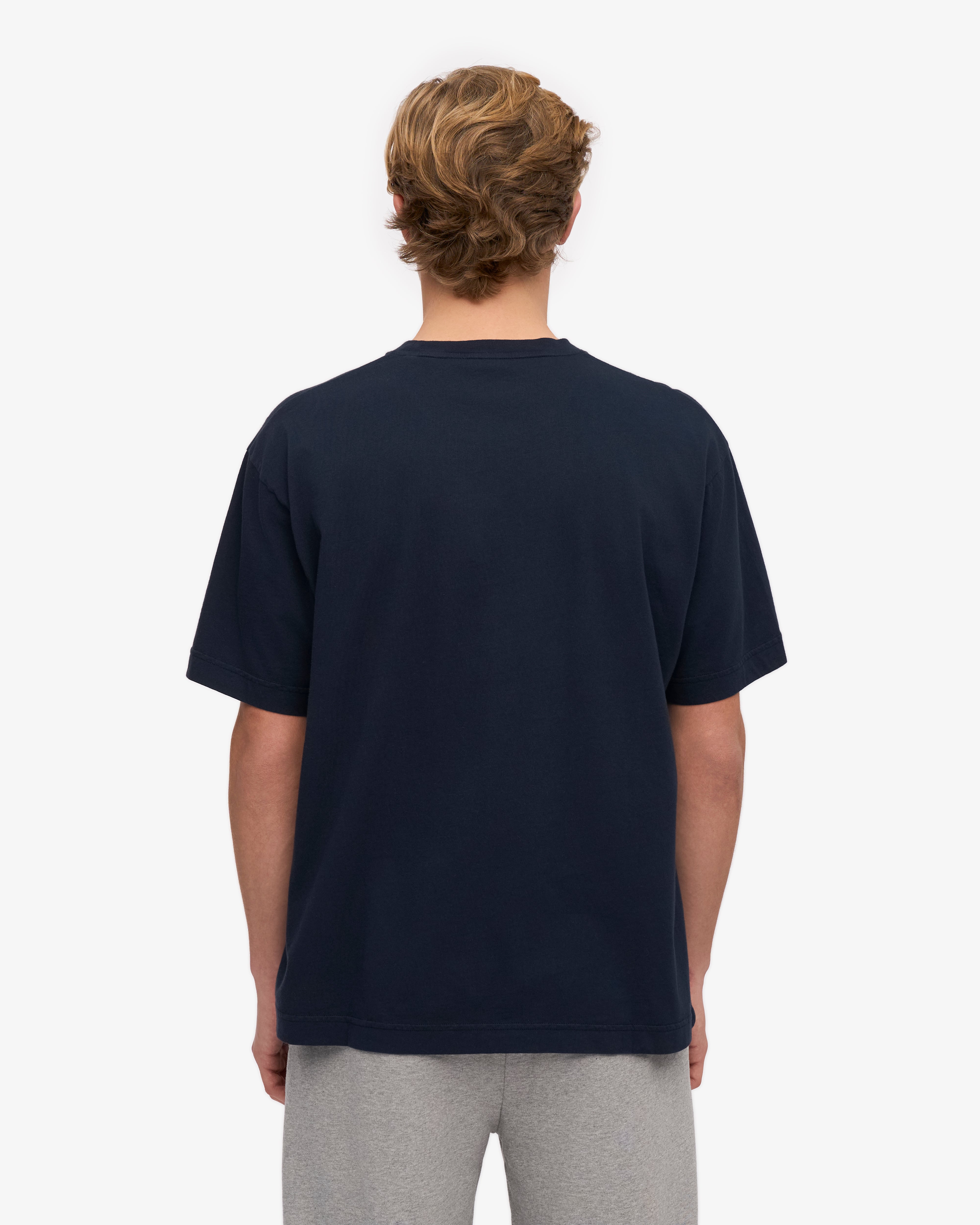 Premium Oversized Organic Cotton T-Shirt for Men & Women - Soft, Comfortable & Eco-Friendly Navy Blue Tee - Perfect for Casual Wear, Loungewear & Everyday Outfits