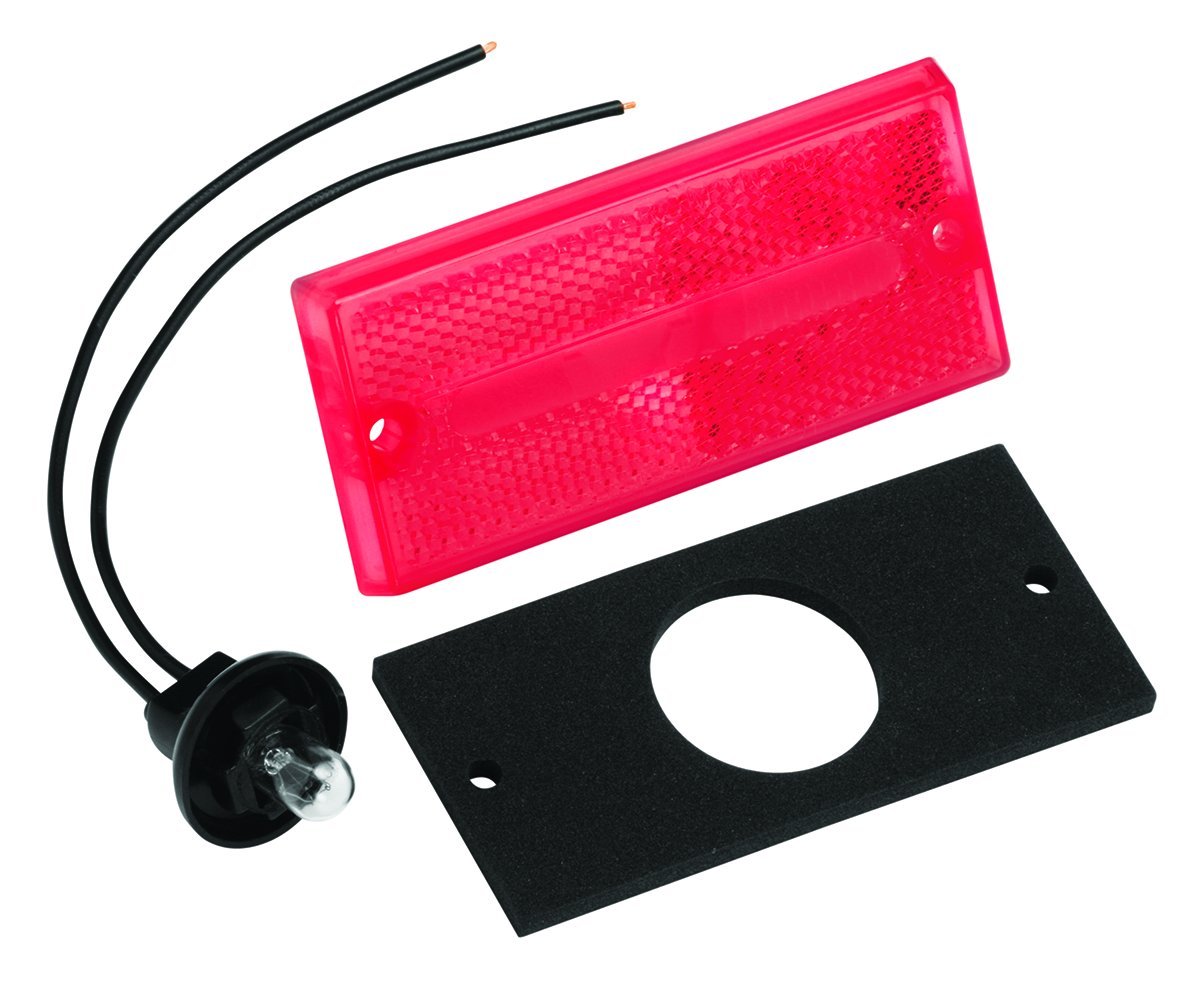 Bargman 34-68-510#68 Series Red Clearance/Side Marker Light - Heavy Duty Truck Trailer Safety Lights for RV, Semi, and Commercial Vehicles - Waterproof & Durable for Night Driving and Road Visibility