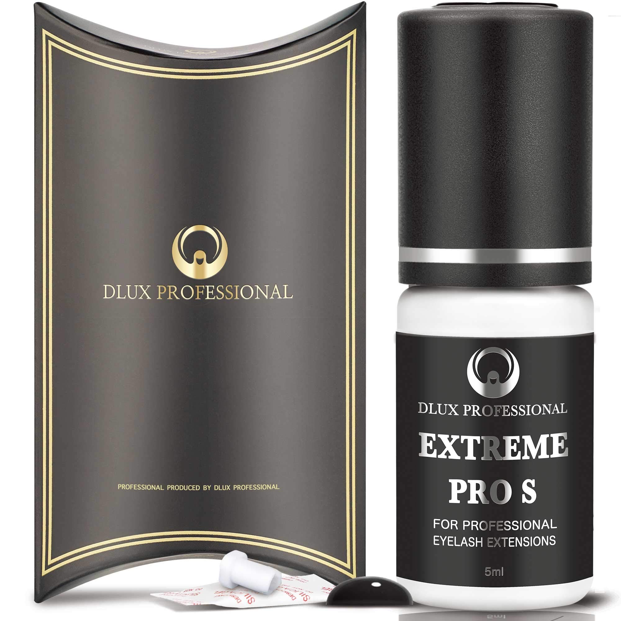 Professional Eyelash Extension Glue - Latex Free Semi-Permanent Adhesive for Individual & Volume Lashes, 8 Week Retention, 1 Second Drying Time - Perfect for Salon Use & DIY Lash Artists