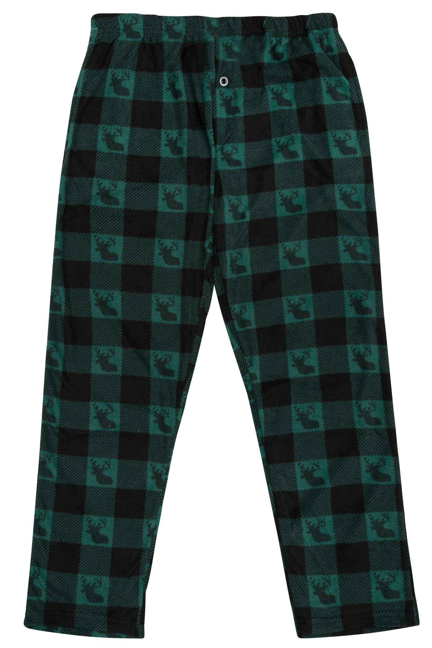Cozy Boys Fleece Pajama Pants - Plaid Sleepwear for Big Boys Size 8-18 - Warm Winter Pjs for Christmas, Sleepovers & Family Holidays