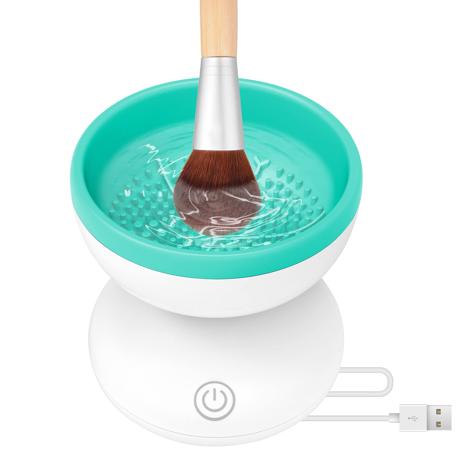 Electric Makeup Brush Cleaner Machine - Automatic Spinner Washer & Dryer for All Brush Sizes - Deep Cleans Beauty Blenders & Cosmetic Tools - Perfect for Home Salon & Professional Makeup Artists